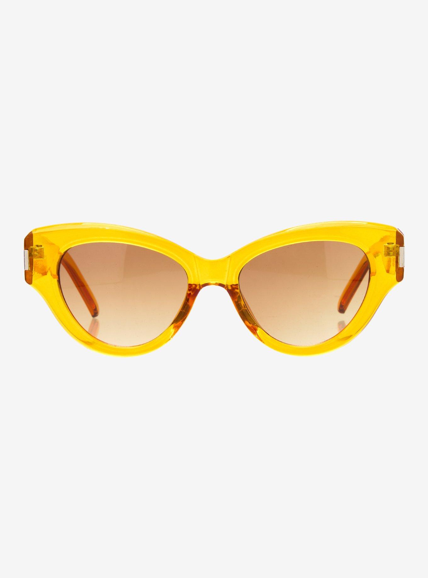 Orion Yellow Cat Eye Sunglasses, , hi-res