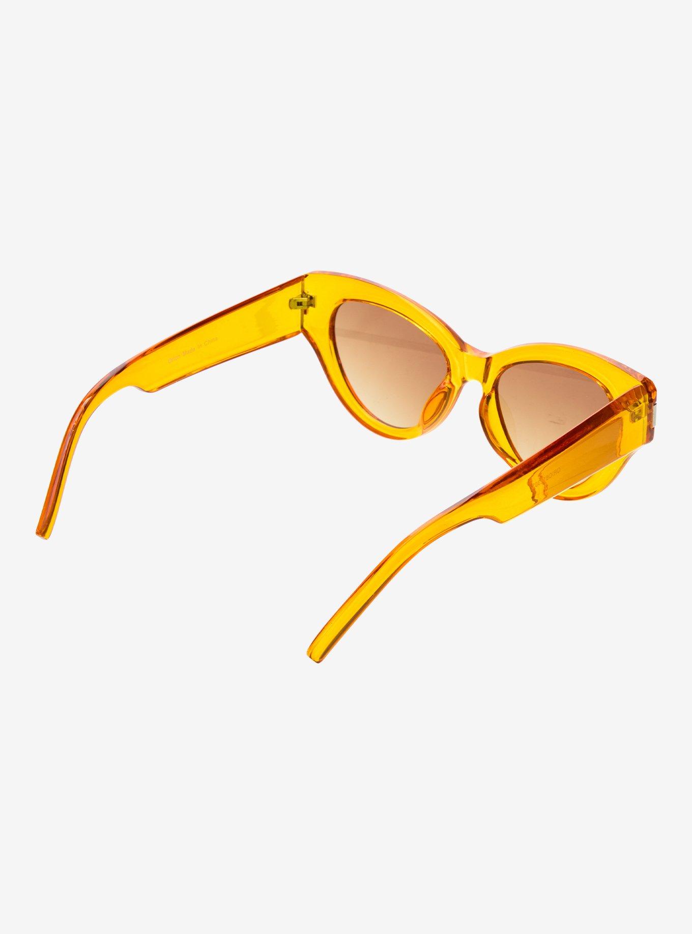 Orion Yellow Cat Eye Sunglasses, , alternate