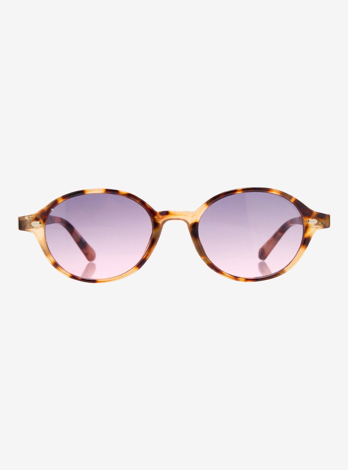 Tannon Tortoise Shell Round Sunglasses, , hi-res