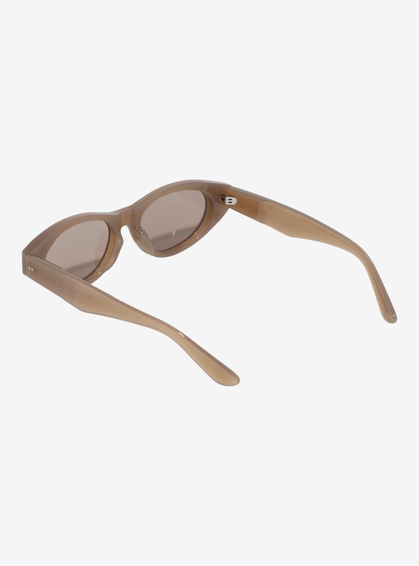 Greige Retro Sunglasses, , hi-res