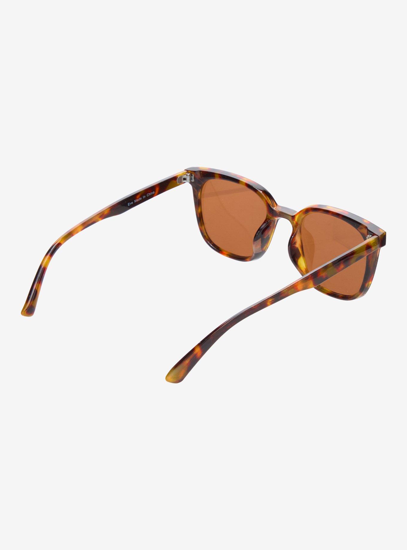 Eve Tortoiseshell Square Sunglasses, , alternate