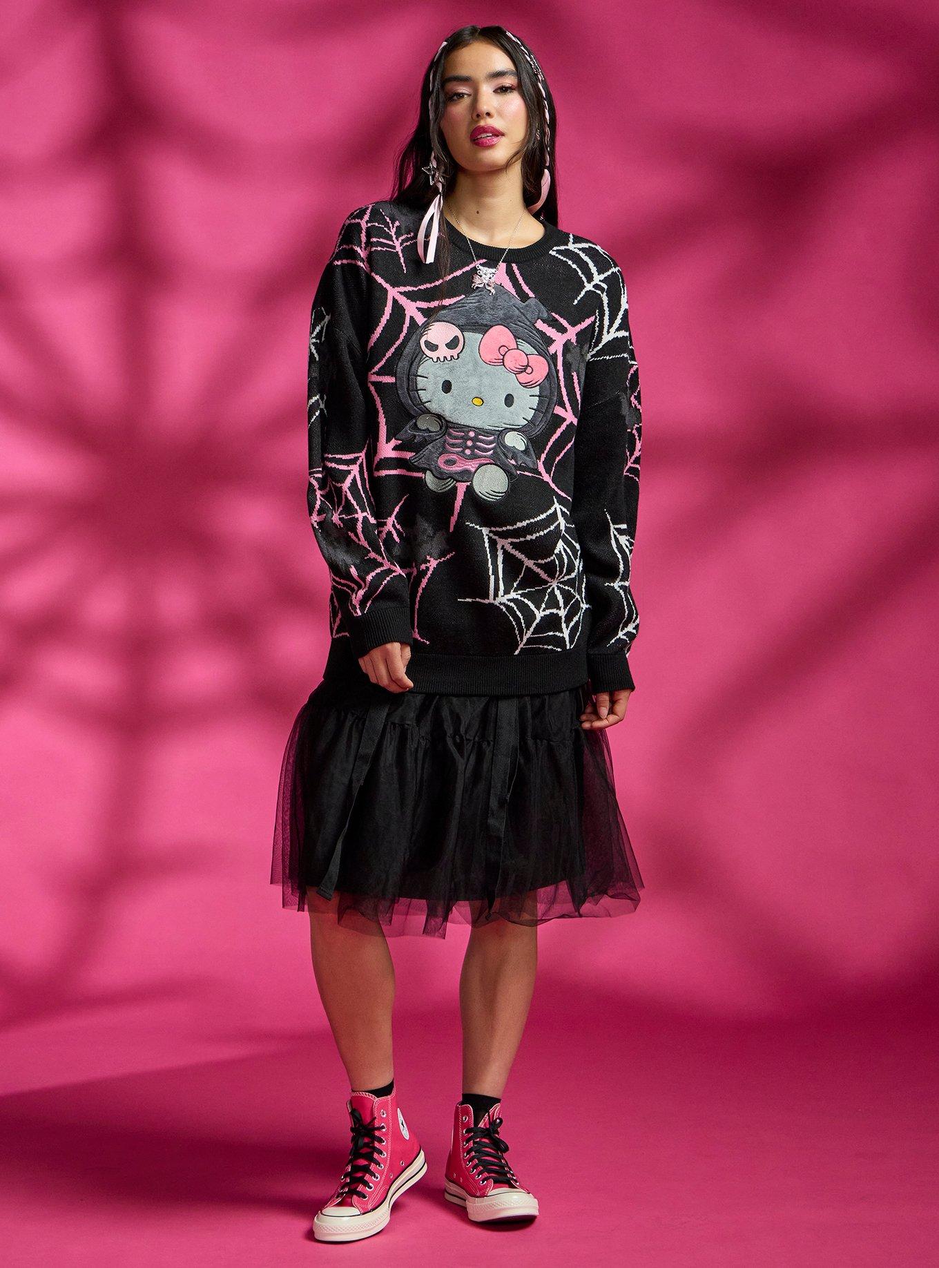 Hello Kitty Skeleton Reaper Sweater, , hi-res