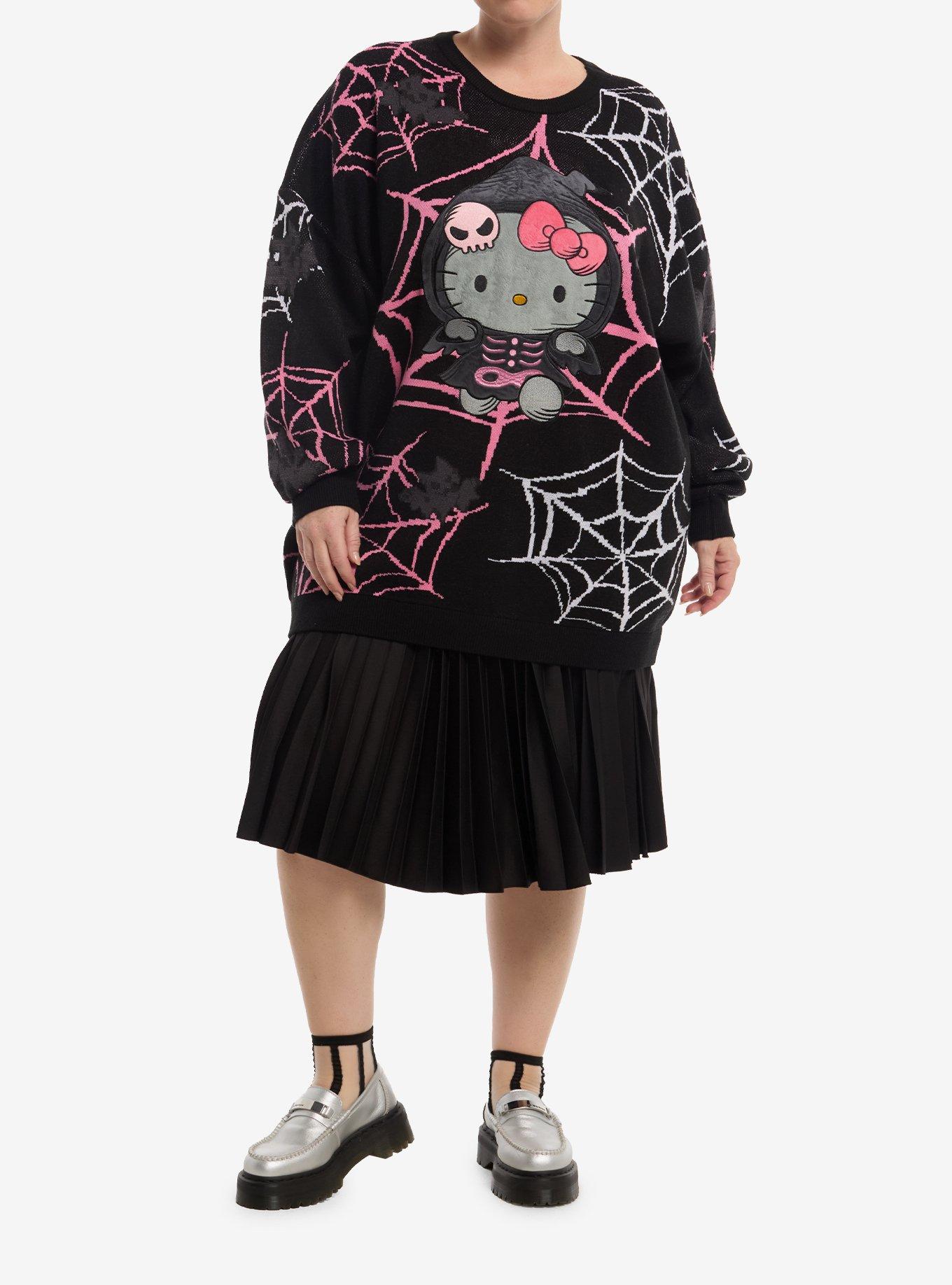 Hello Kitty Skeleton Reaper Sweater Plus Size, MULTI, alternate - view 3