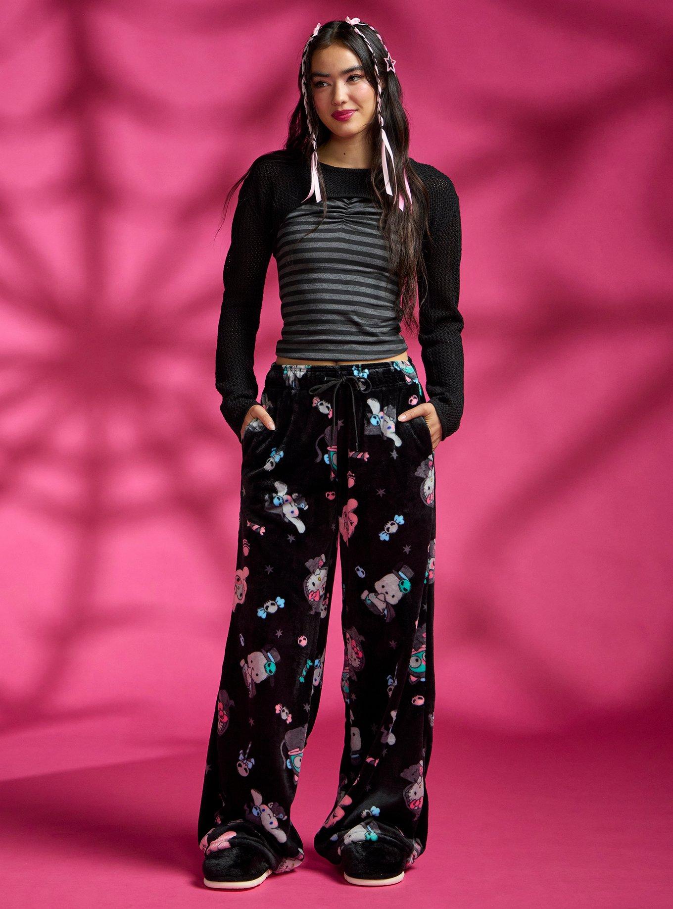 Hello Kitty And Friends Halloween Costumes Fuzzy Pajama Pants, , hi-res
