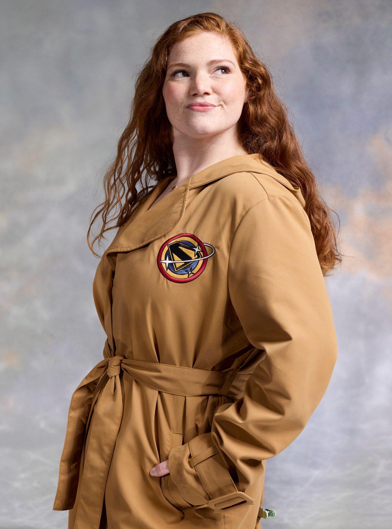 Her Universe DC Comics Supergirl Kara Plus Size Trench Coat Her Universe Exclusive, MULTI, alternate