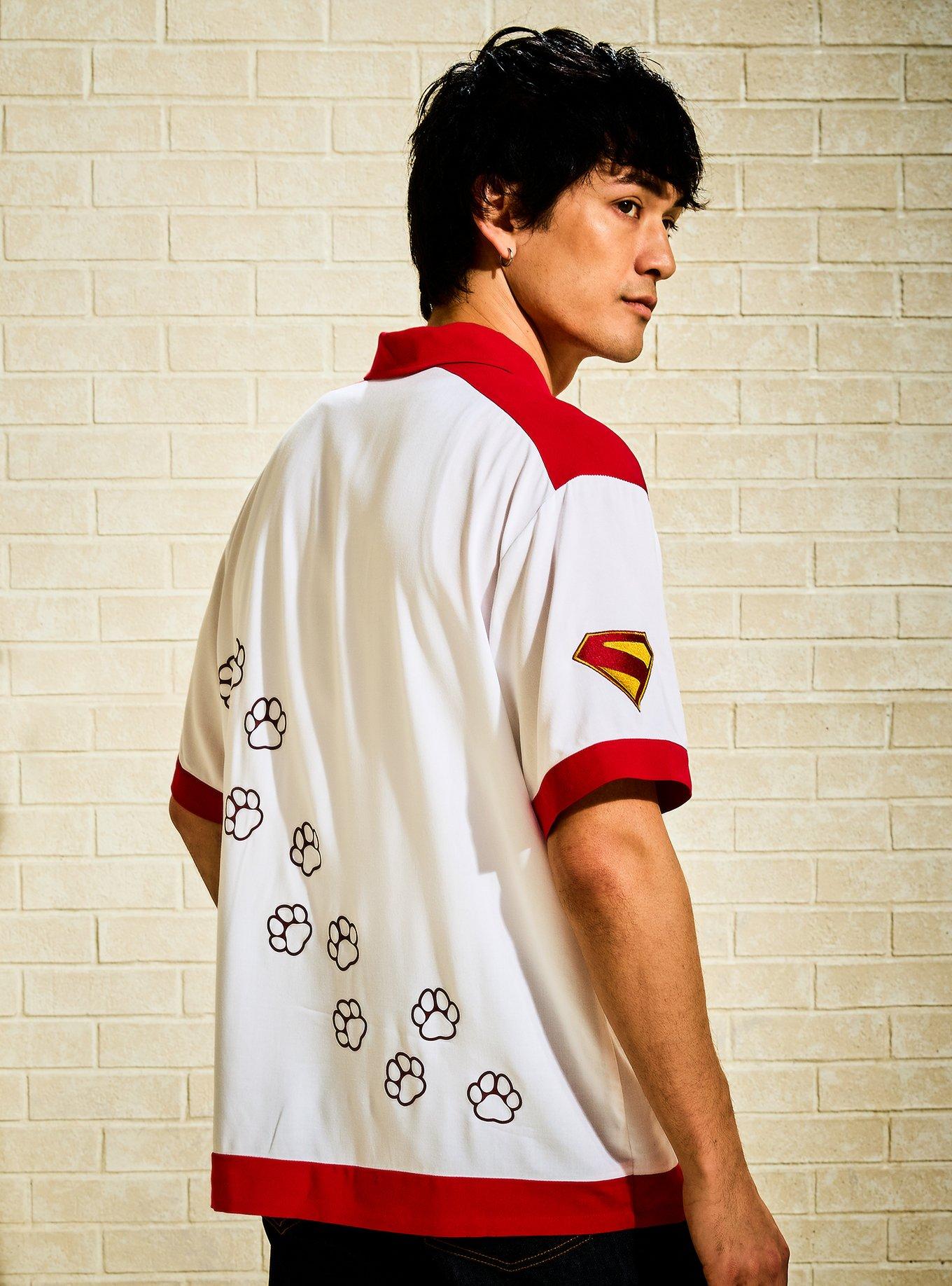 Our Universe DC Comics Supergirl Krypto Paw Prints Woven Button-up Our Universe Exclusive, , hi-res