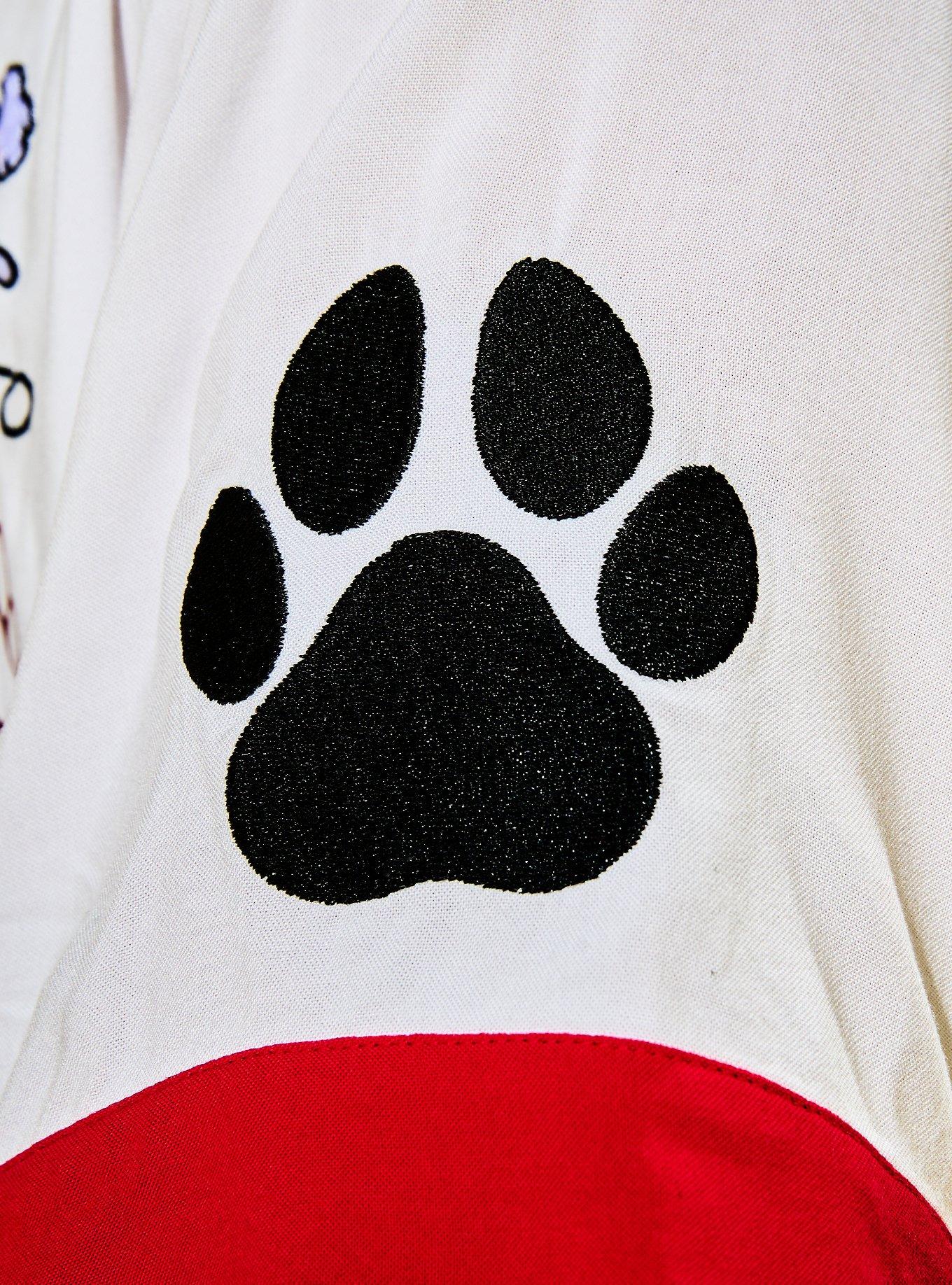 Our Universe DC Comics Supergirl Krypto Paw Prints Woven Button-up Our Universe Exclusive, MULTI, alternate