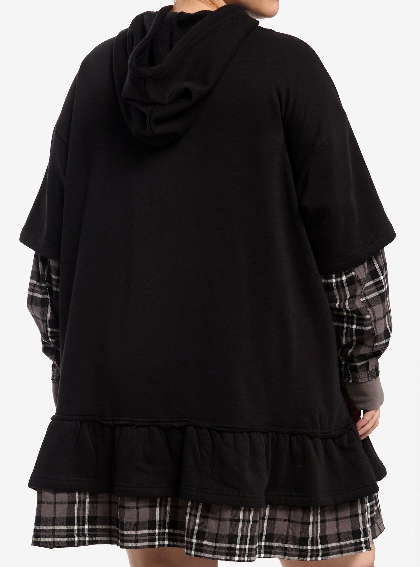 Her Universe The Nightmare Before Christmas Plaid Twofer Dress Plus Size, , hi-res