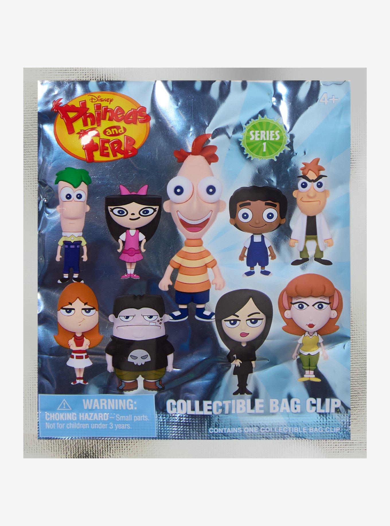 Disney Phineas And Ferb Series 1 Blind Bag Figural Bag Clip, , alternate