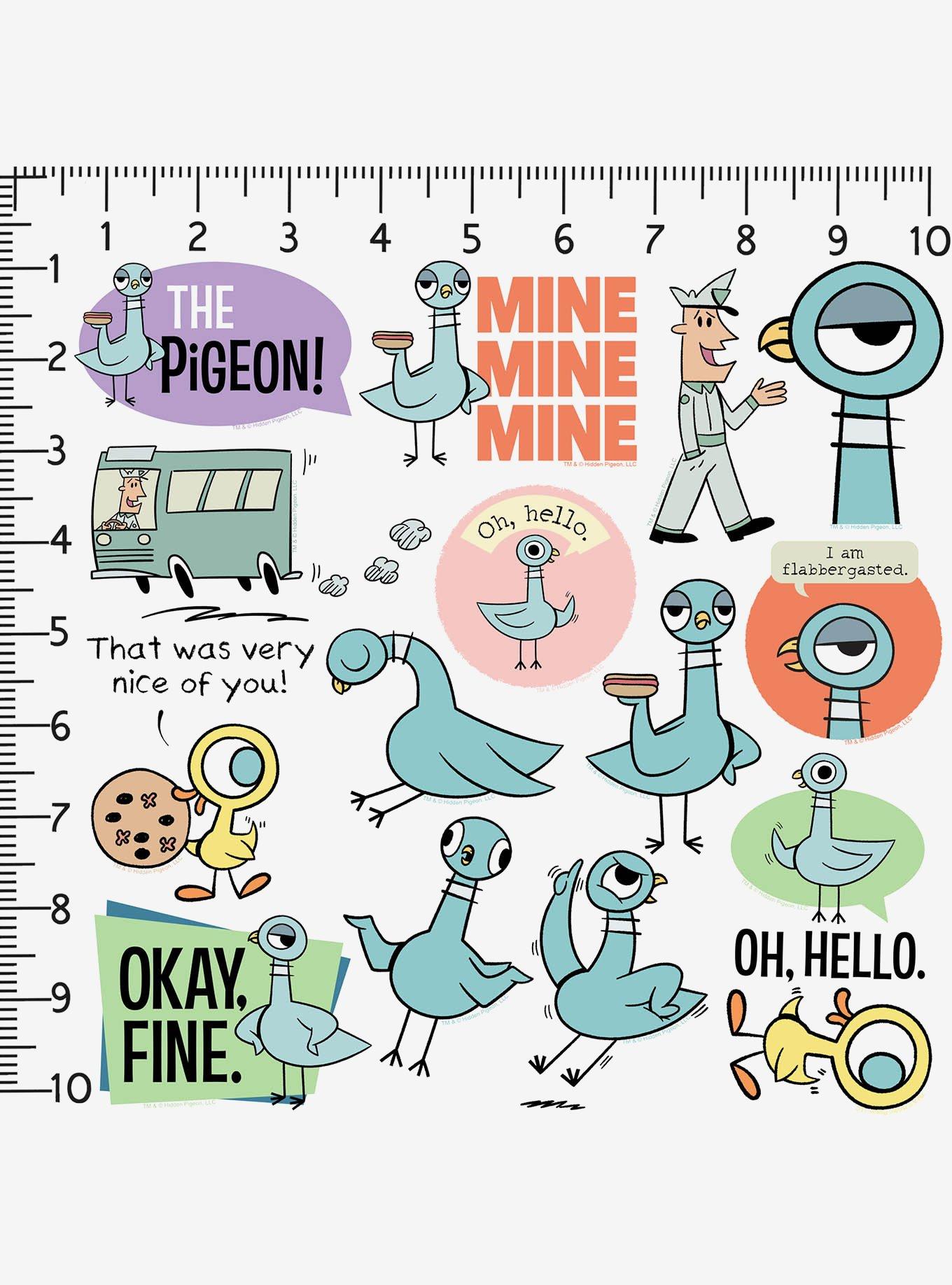The Pigeon Hidden Pigeon Miscellaneous 100ct Sticker Pack, , alternate