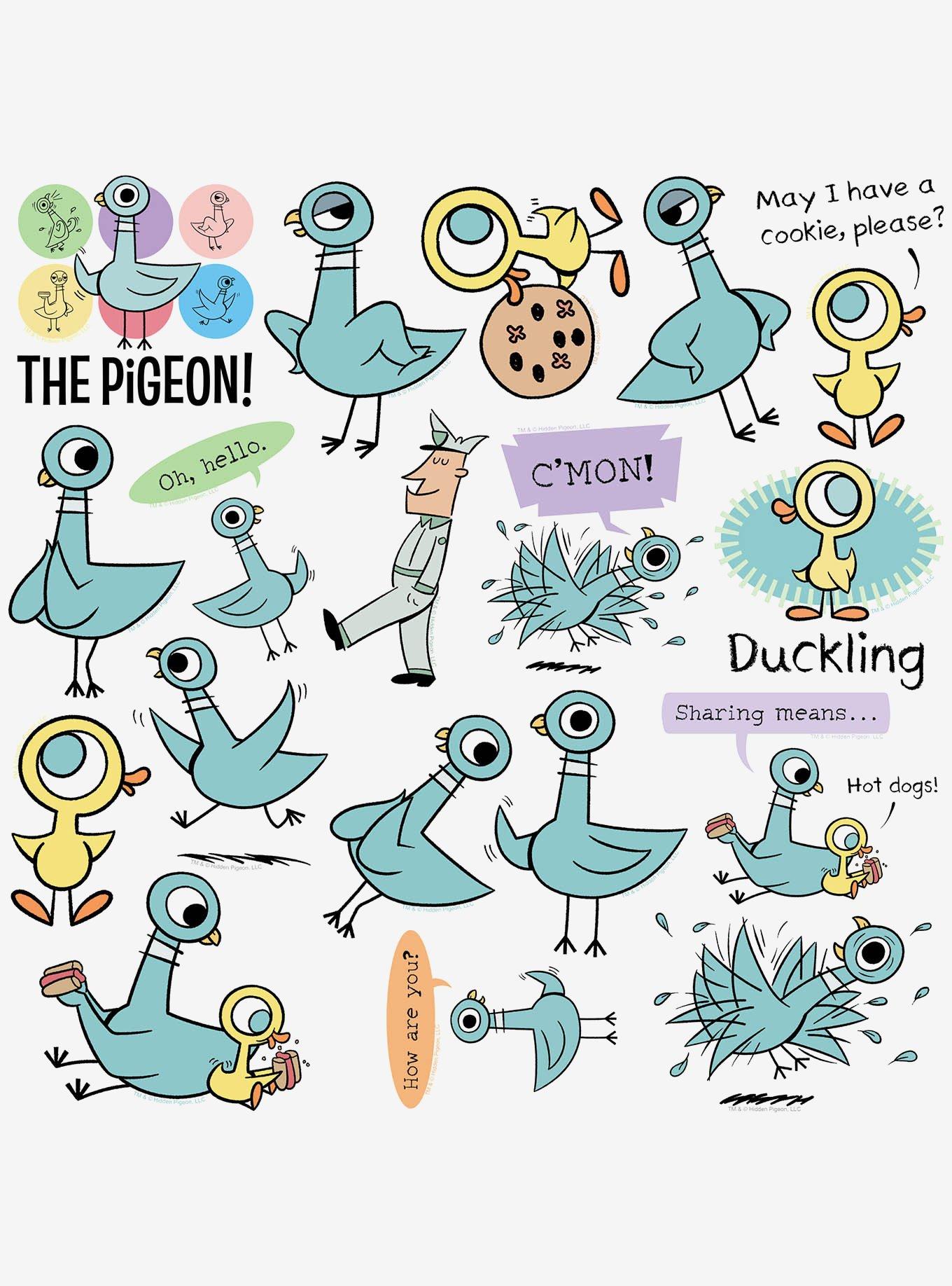 The Pigeon Hidden Pigeon Miscellaneous 100ct Sticker Pack