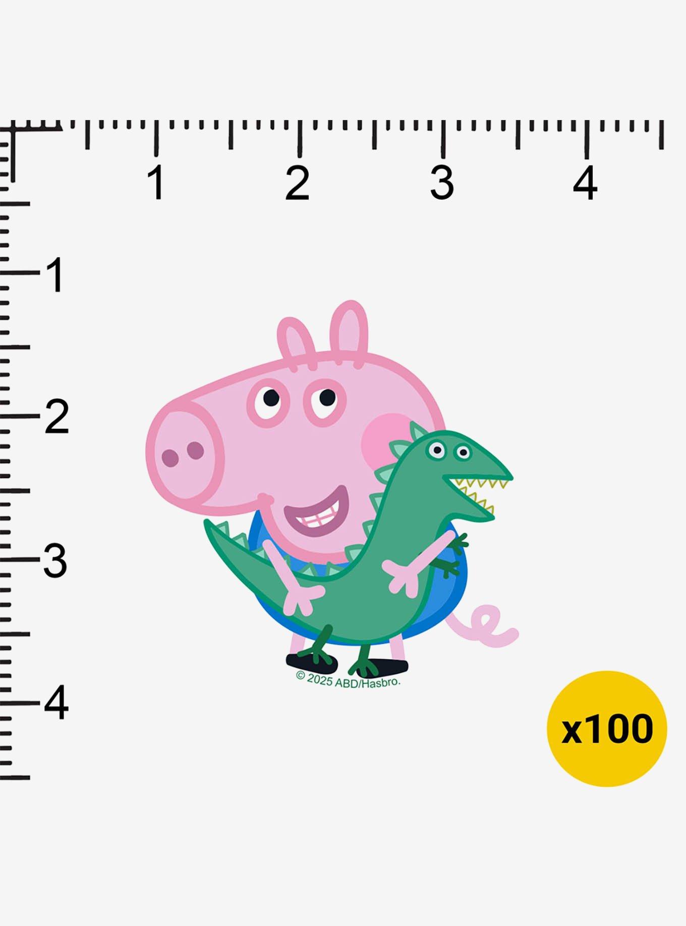 Peppa Pig George Pig Dino Toy Miscellaneous 100ct Sticker Pack, , alternate