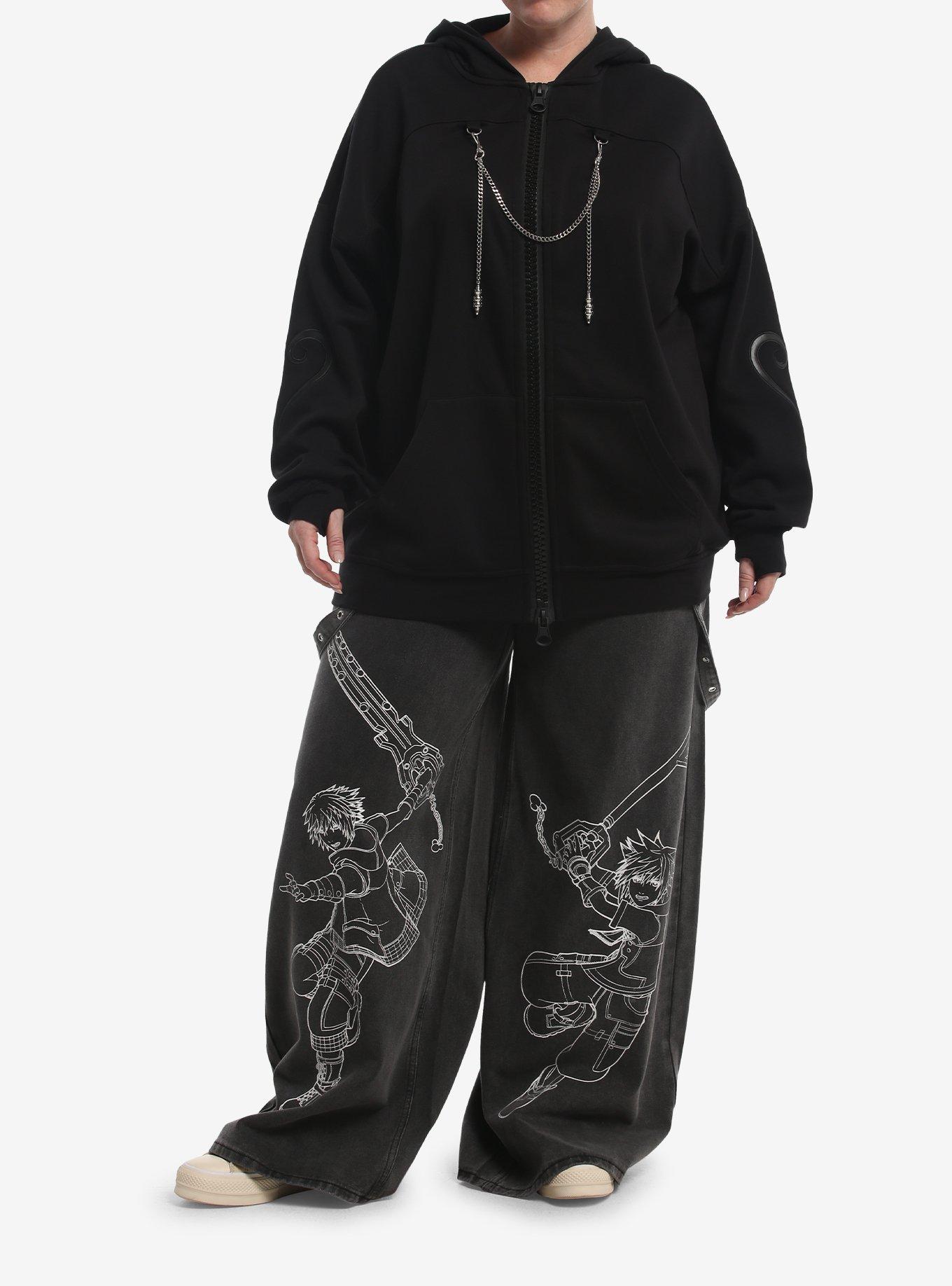 Her Universe Disney Kingdom Hearts Organization XIII Girls Oversized Hoodie Plus Size, MULTI, alternate - view 3