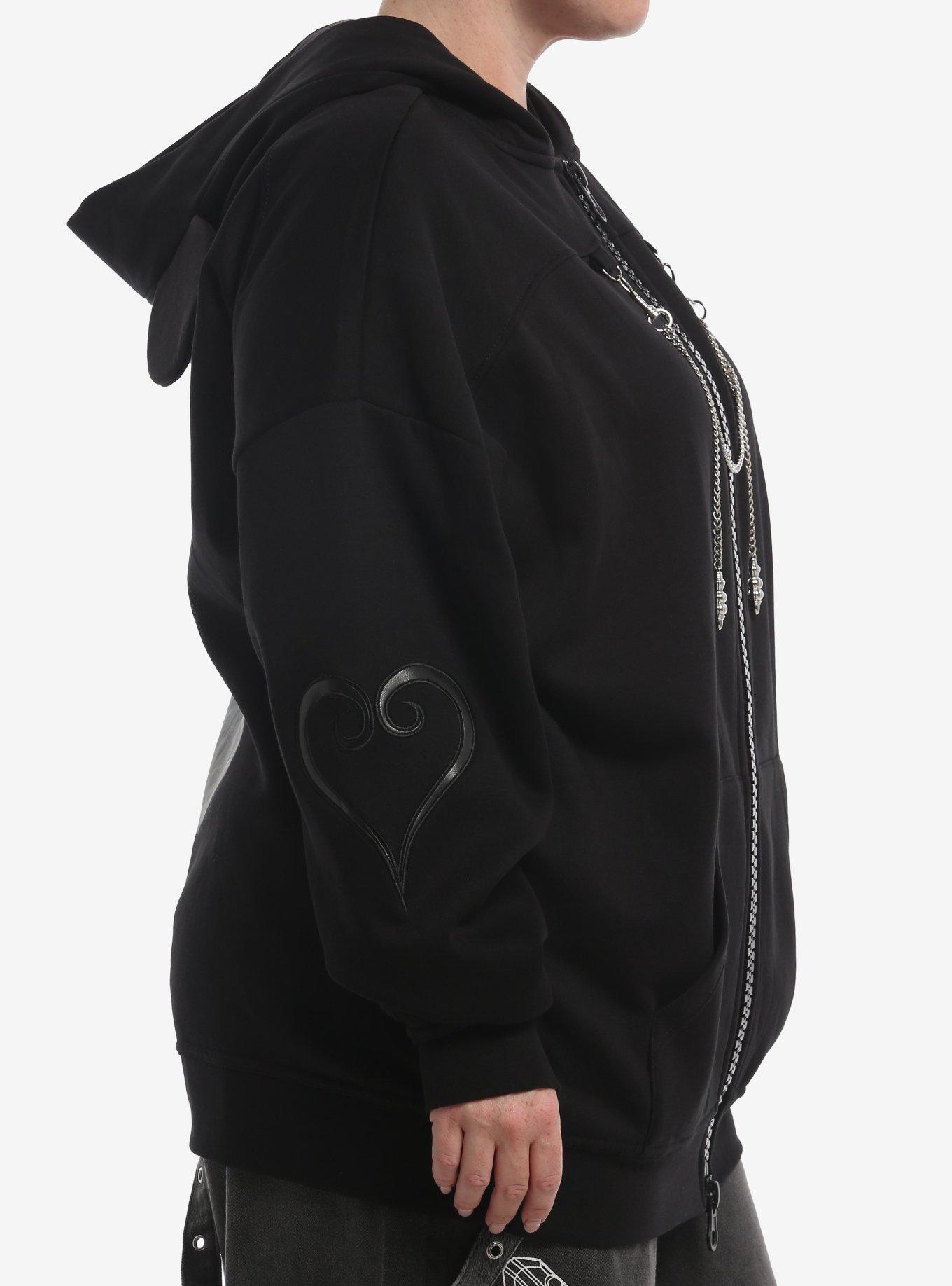 Her Universe Disney Kingdom Hearts Organization XIII Girls Oversized Hoodie Plus Size, MULTI, alternate - view 4