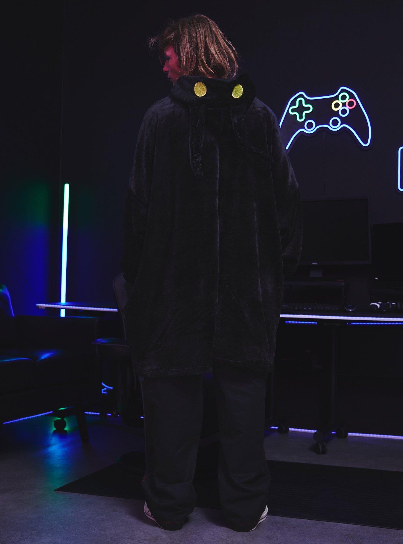 Our Universe Disney Kingdom Hearts Heartless Fuzzy Oversized Hoodie, , alternate - view 3
