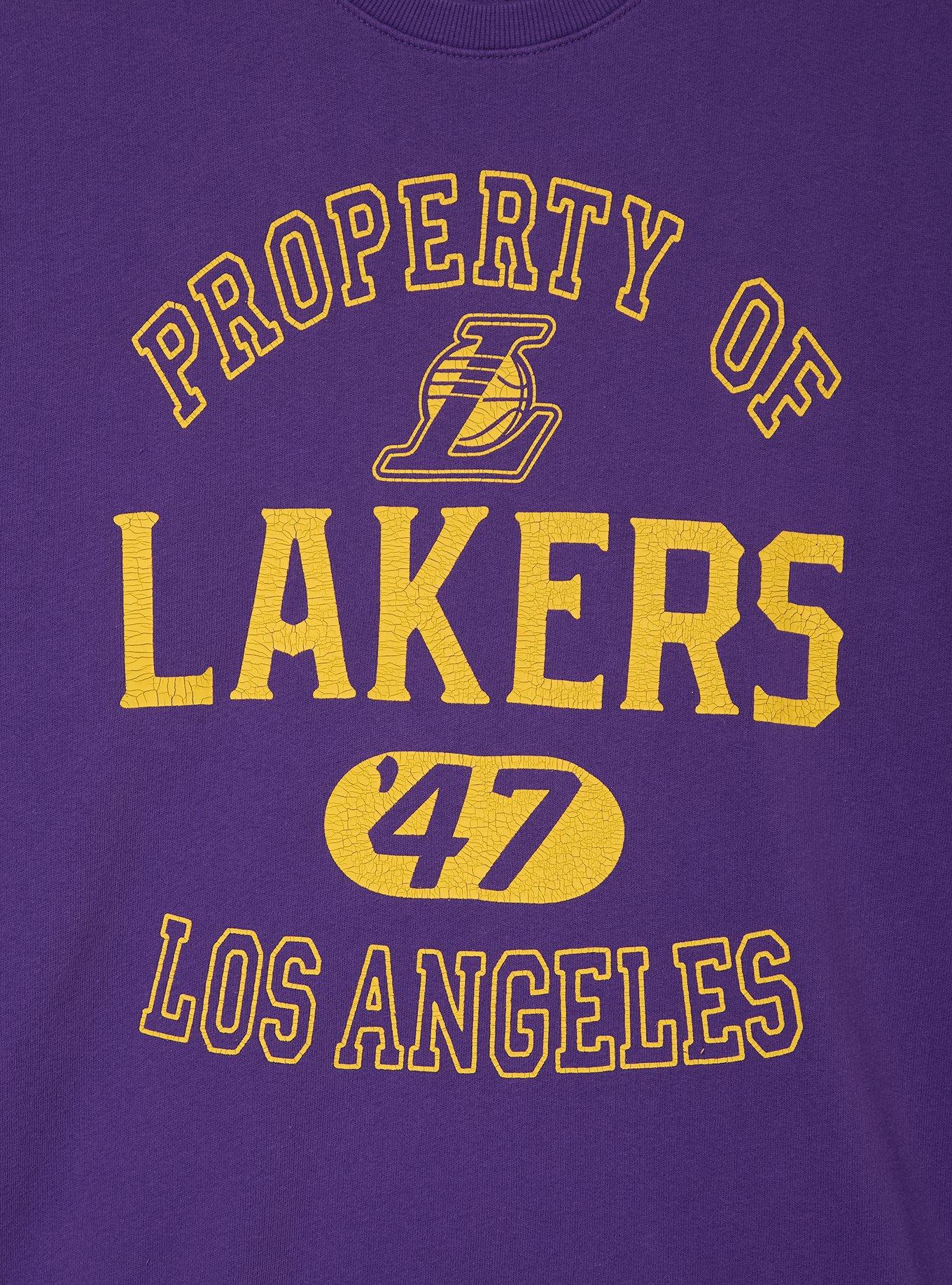 Junk Food NBA Los Angeles Lakers Logo Crewneck &mdash; BoxLunch Exclusive, , hi-res