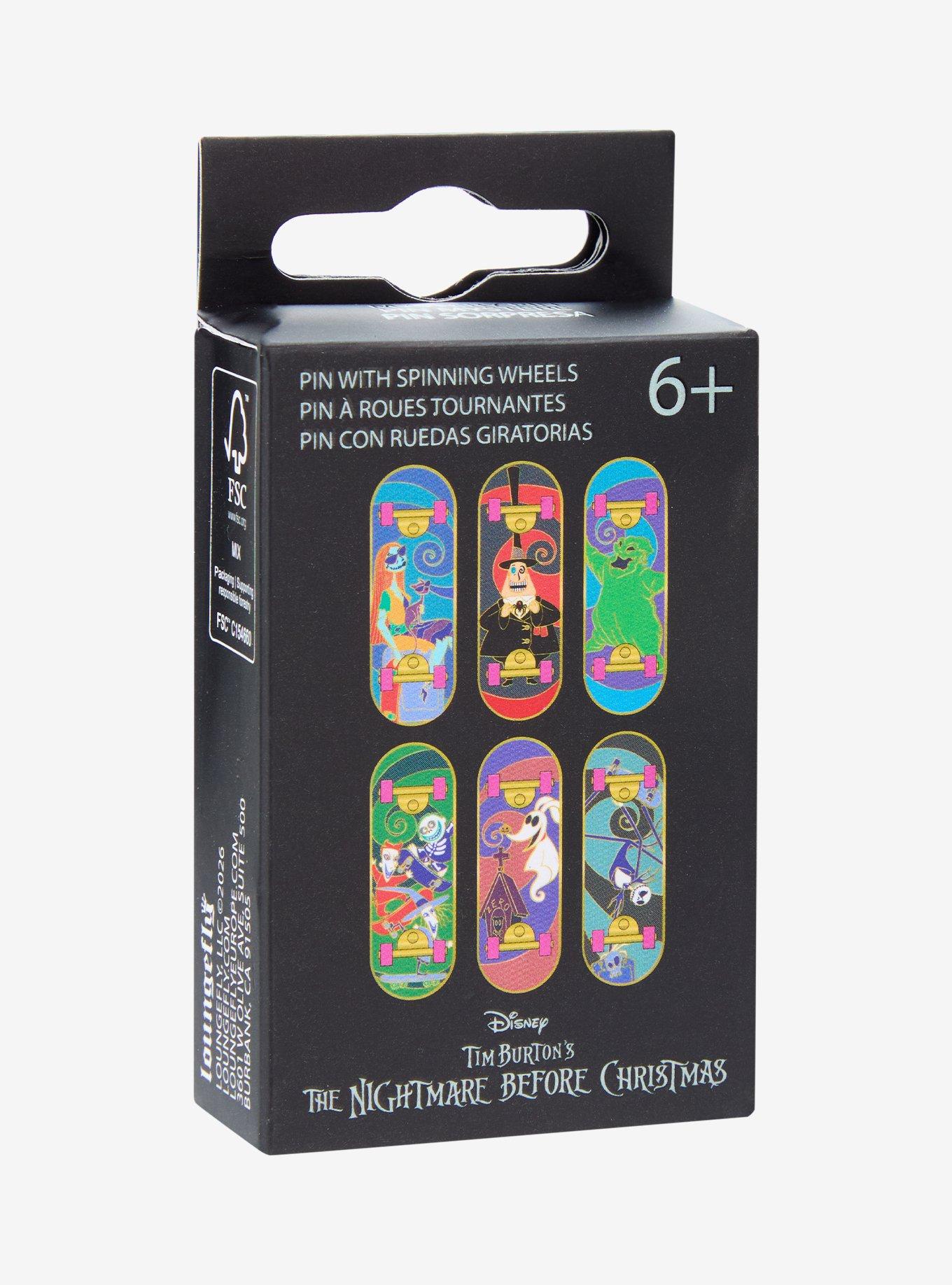 Loungefly Disney The Nightmare Before Christmas Skateboard Blind Box Enamel Pin — BoxLunch Exclusive