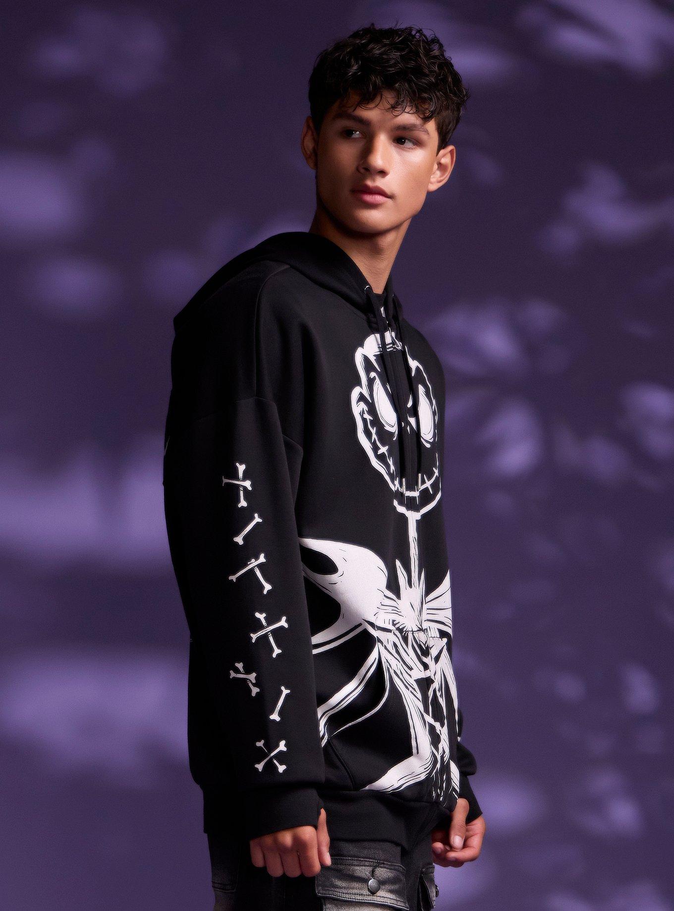 Our Universe The Nightmare Before Christmas Jack Skellington Hoodie, BLACK, alternate - view 4