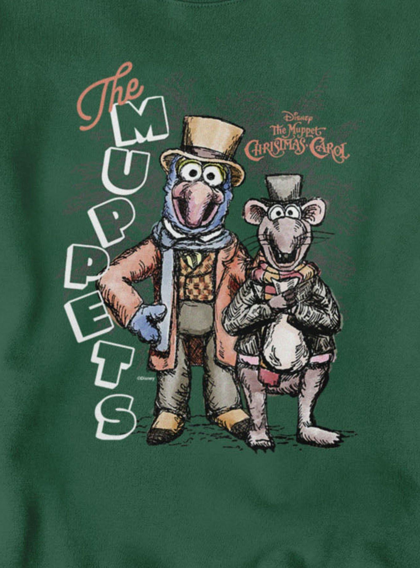 Disney The Muppets Christmas Carol Gonzo And Rizzo Sweatshirt, FOREST GREEN, alternate