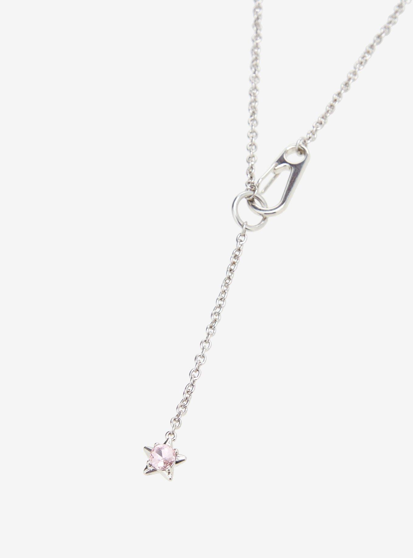 Social Collision Carabiner Star Lariat Necklace, , alternate