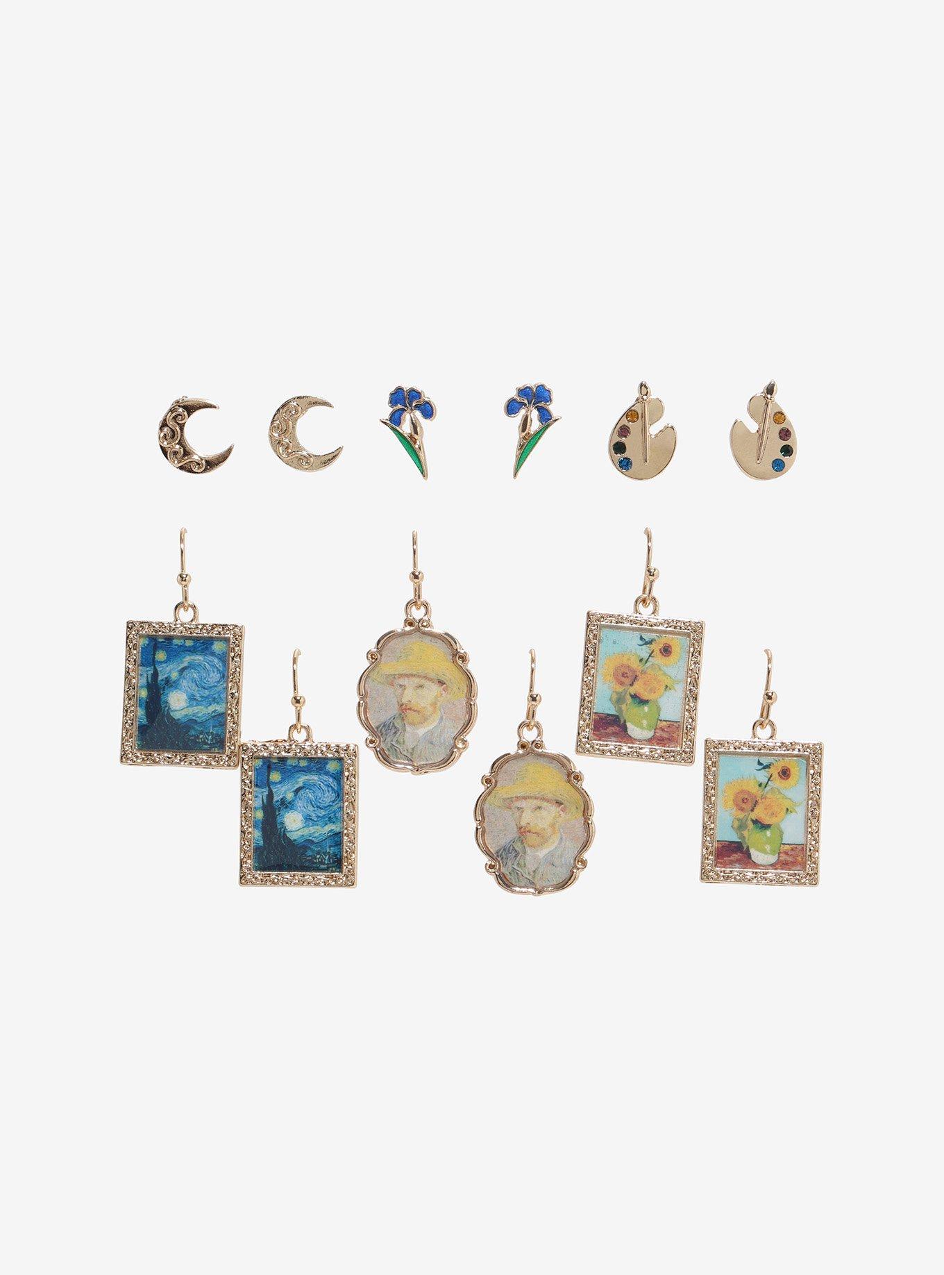 Thorn & Fable Vincent Van Gogh Art Earring Set, , hi-res