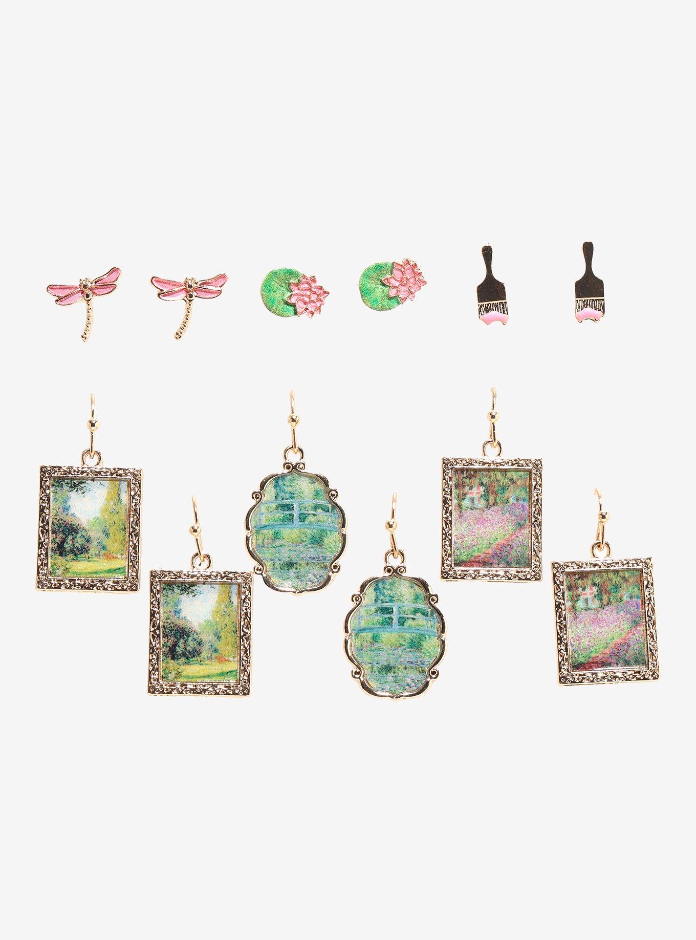 Thorn & Fable Monet Art Earring Set, , hi-res