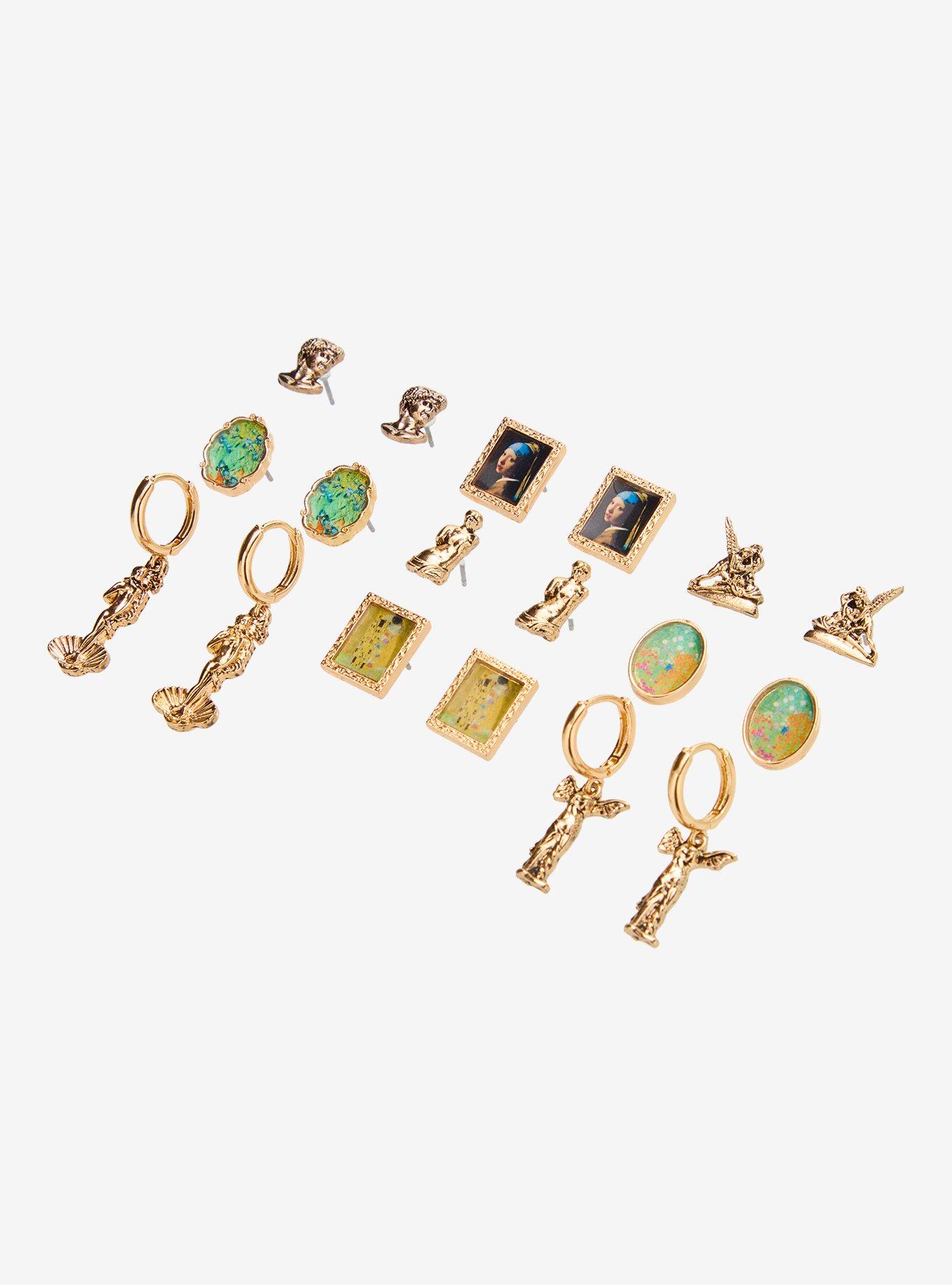 Thorn & Fable Art Museum Stud Earring Set, , alternate