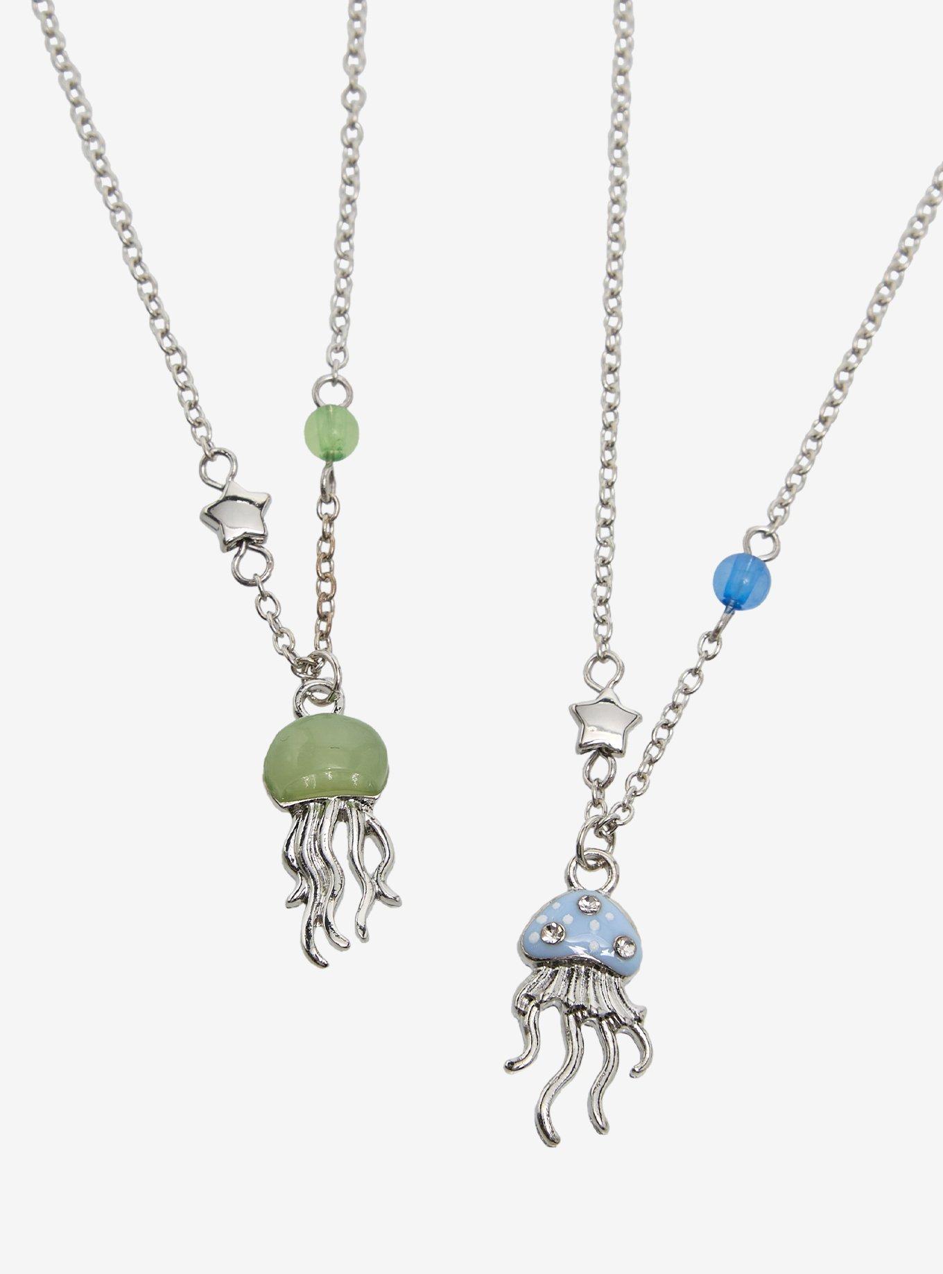 Thorn & Fable Jellyfish Best Friend Necklace Set, , alternate