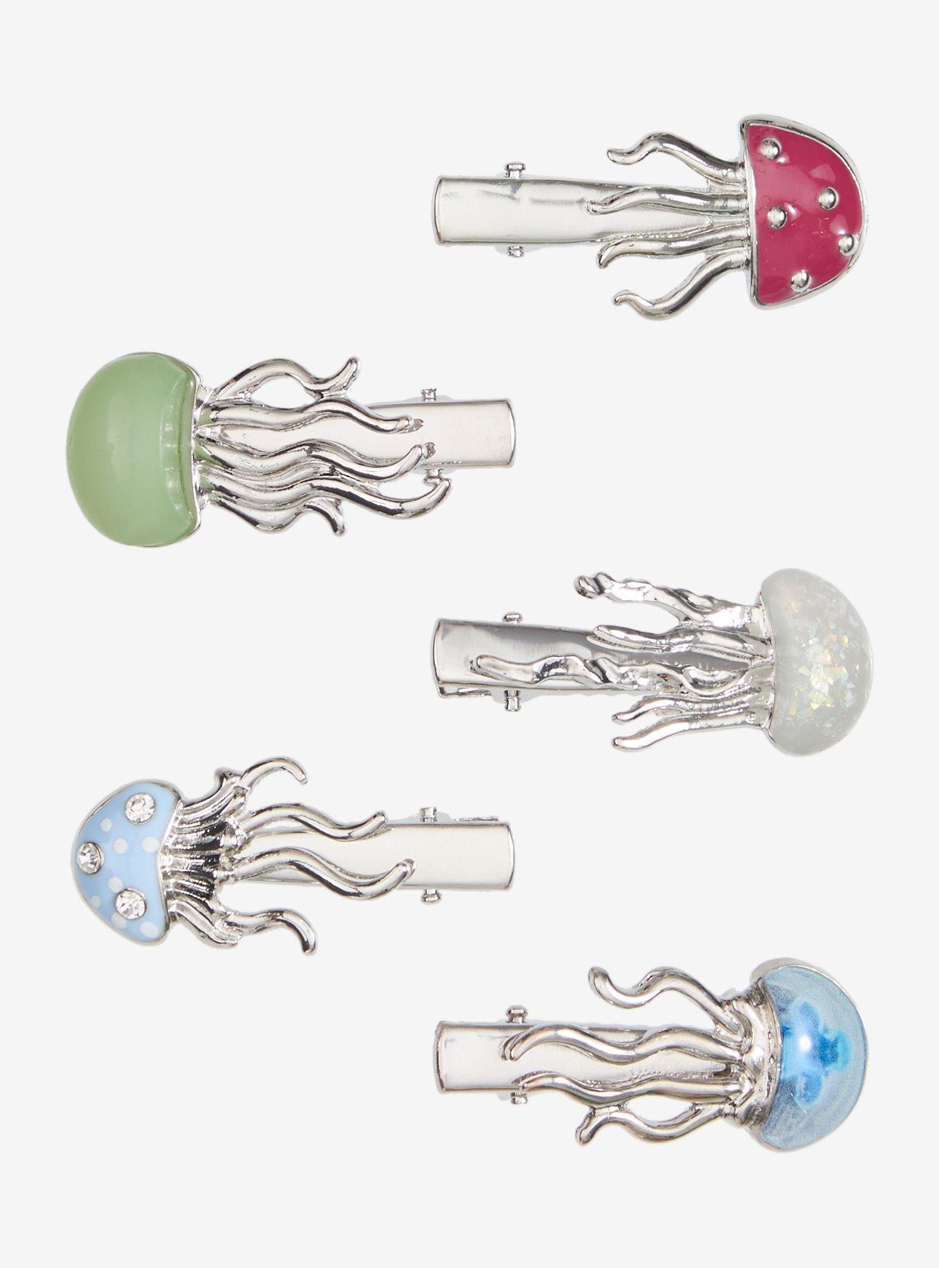 Thorn & Fable Jellyfish Types Hair Clip Set, , hi-res
