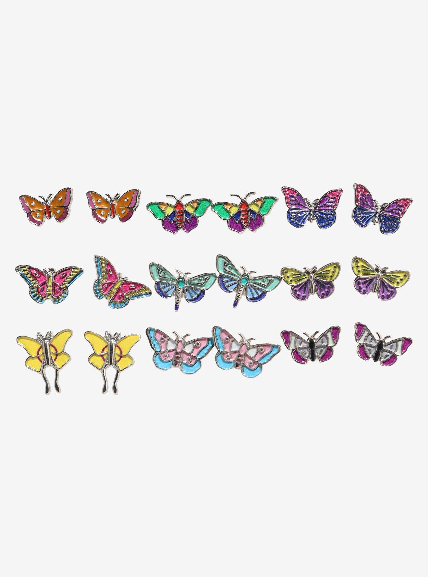 Thorn & Fable Pride Moth Stud Earring Set, , hi-res