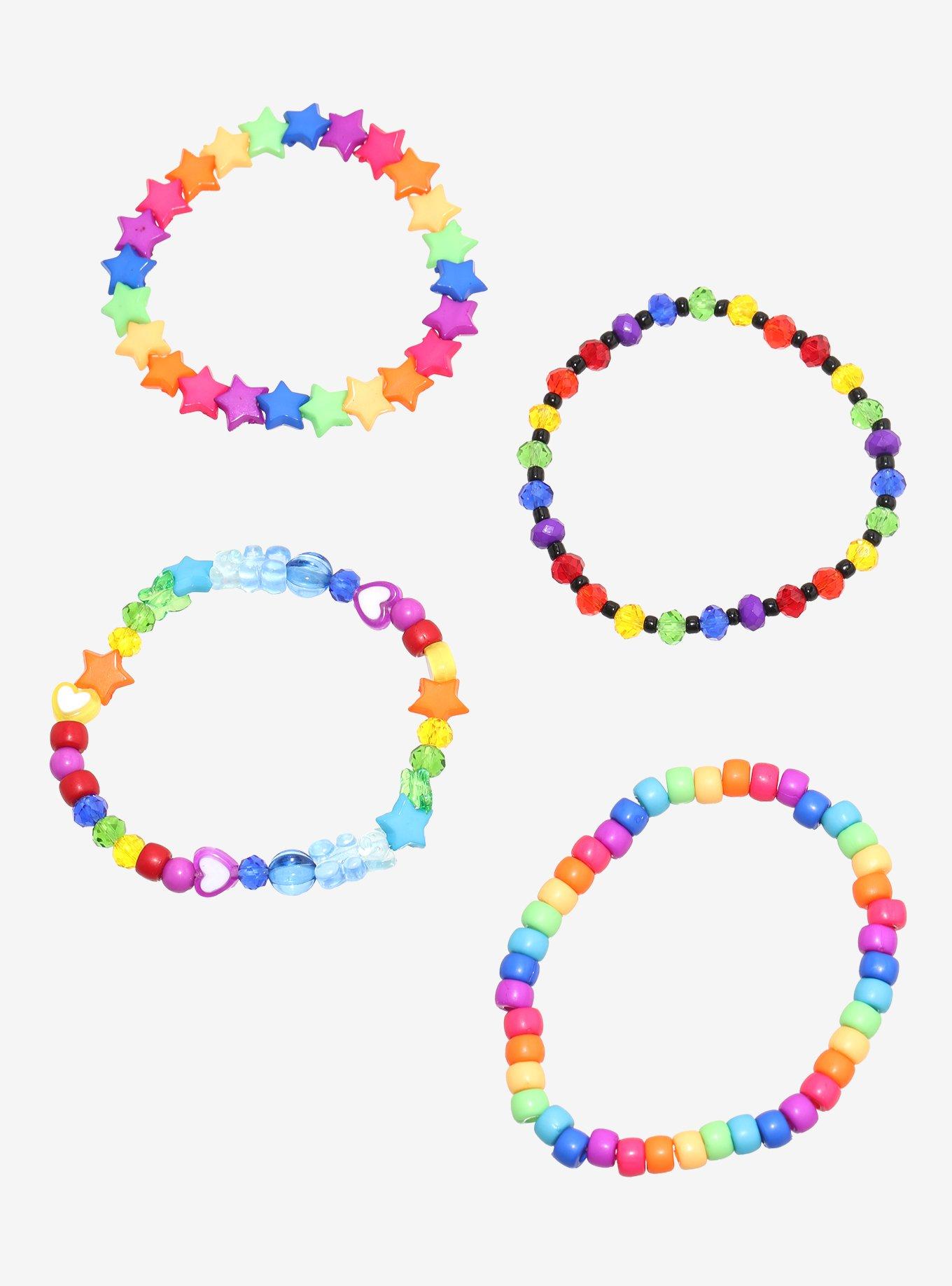 Sweet Society Rainbow Pride Bead Bracelet Set, , hi-res