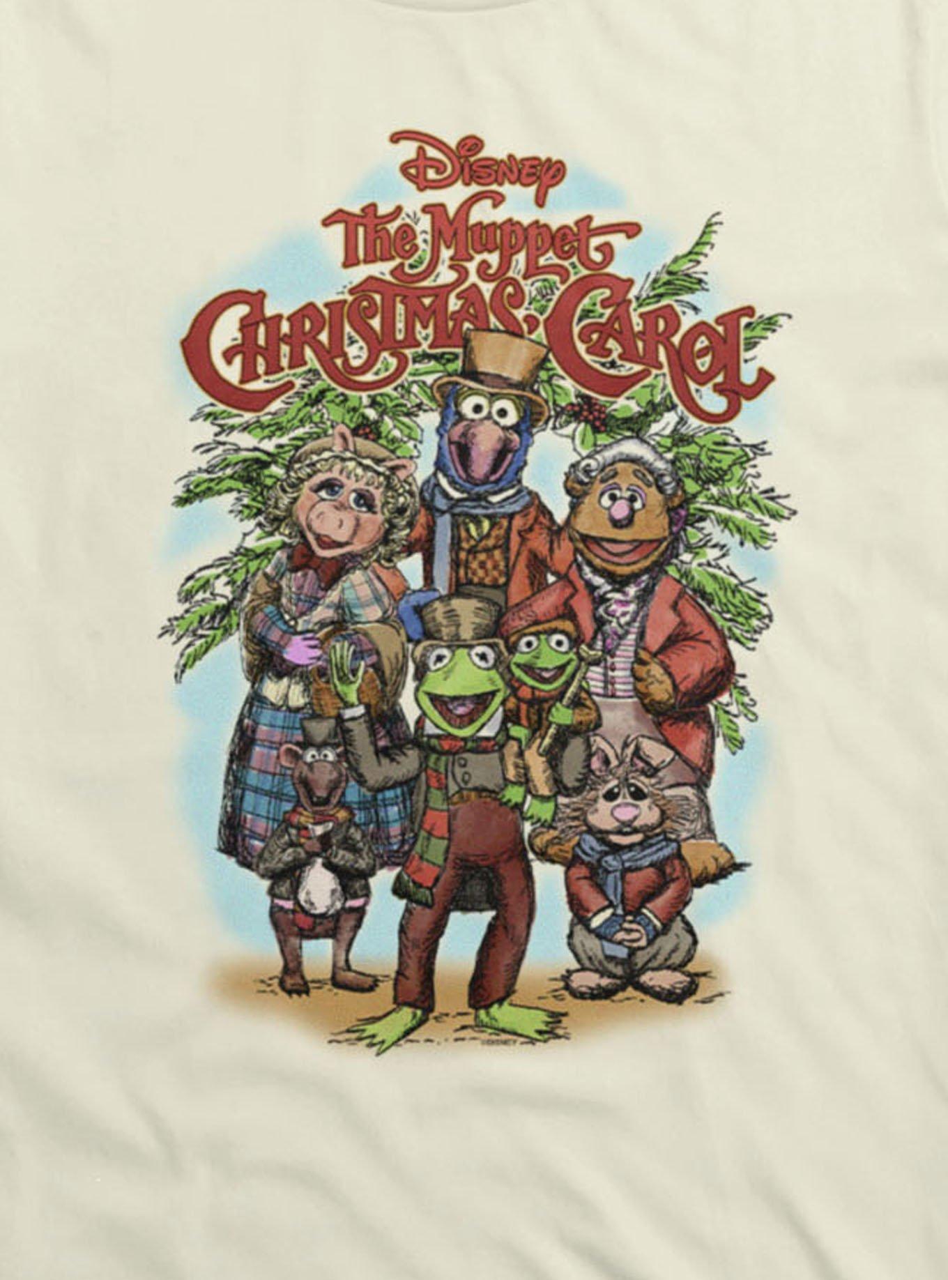 Disney The Muppets Christmas Carol Group Shot Drawing T-Shirt Hot Topic Exclusive, , hi-res