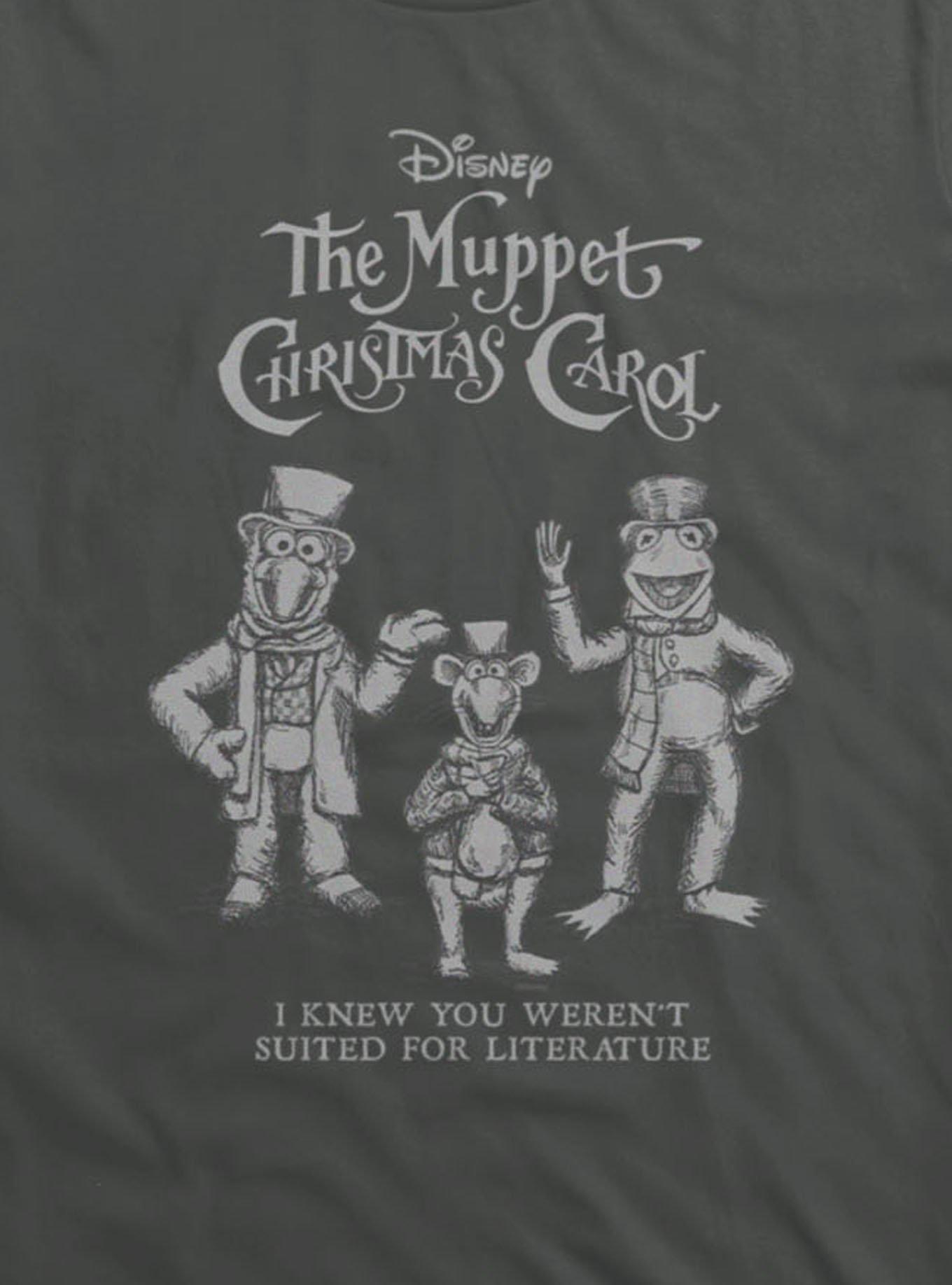 Disney The Muppets Christmas Carol Not Suited For Literature Kermit Gonzo Rizzo T-Shirt, , hi-res