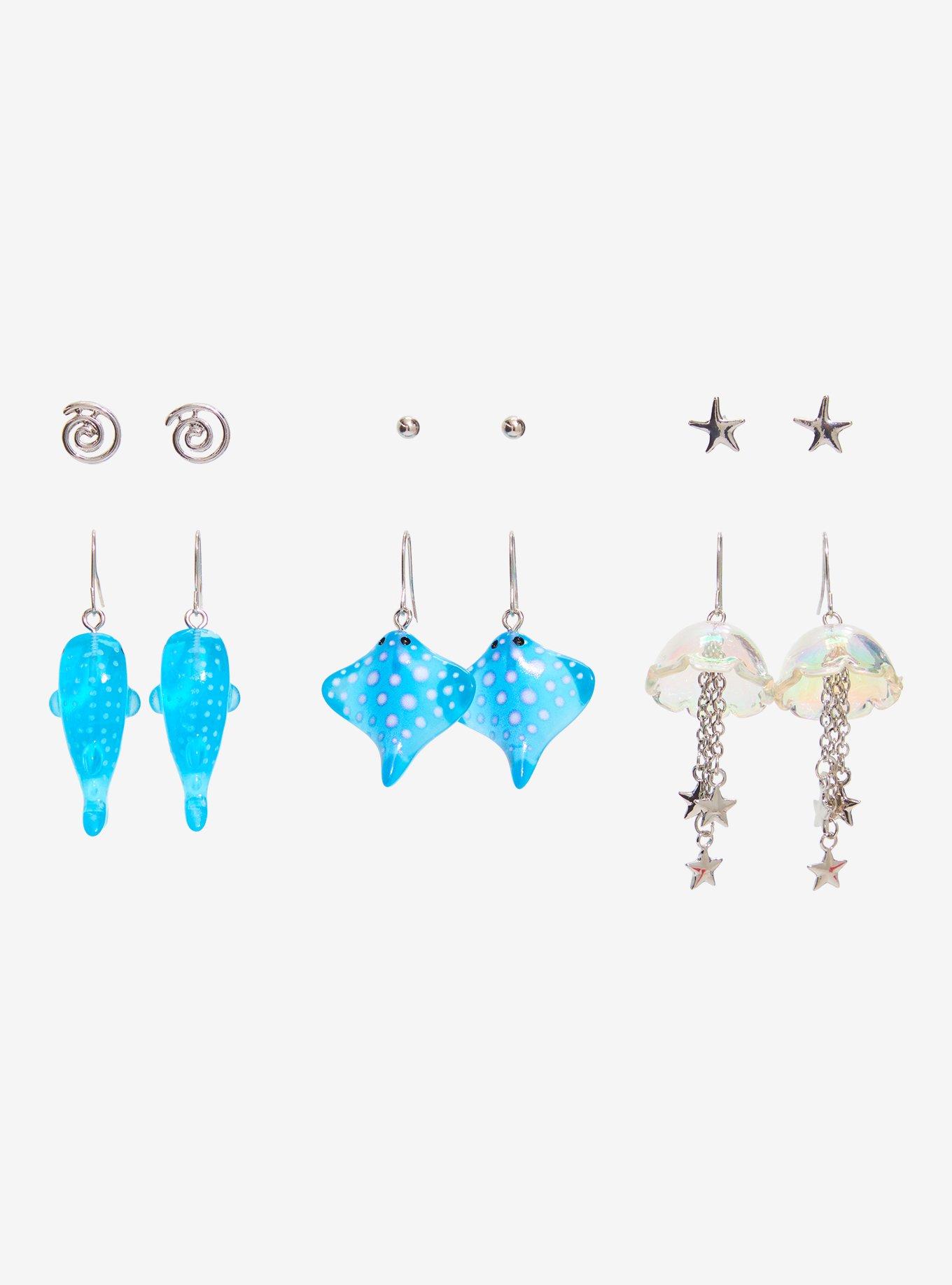 Sweet Society Sea Animal Earring Set, , hi-res