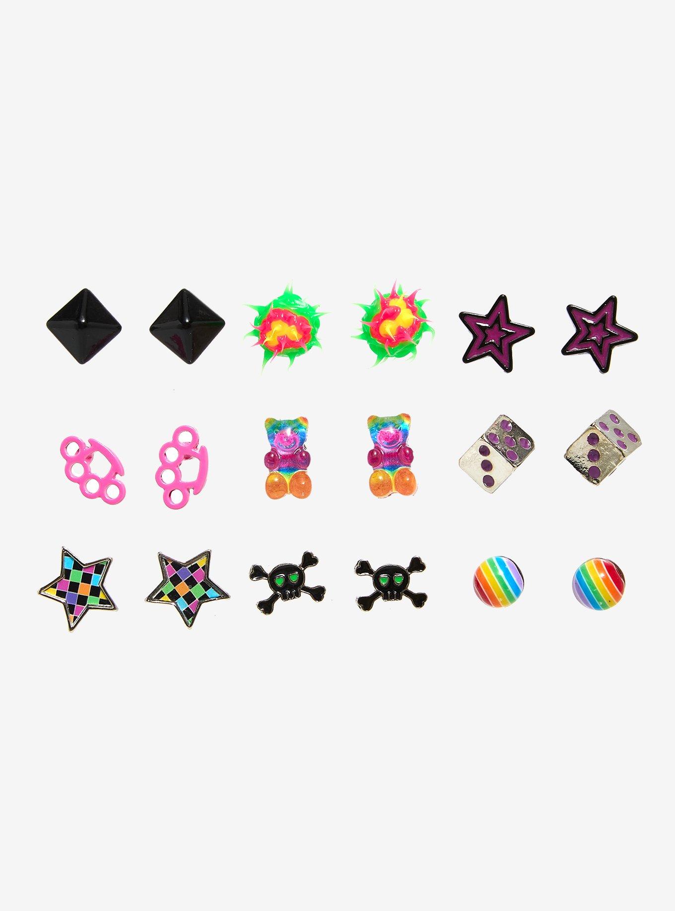 Scene Icons Stud Earring Set, , alternate