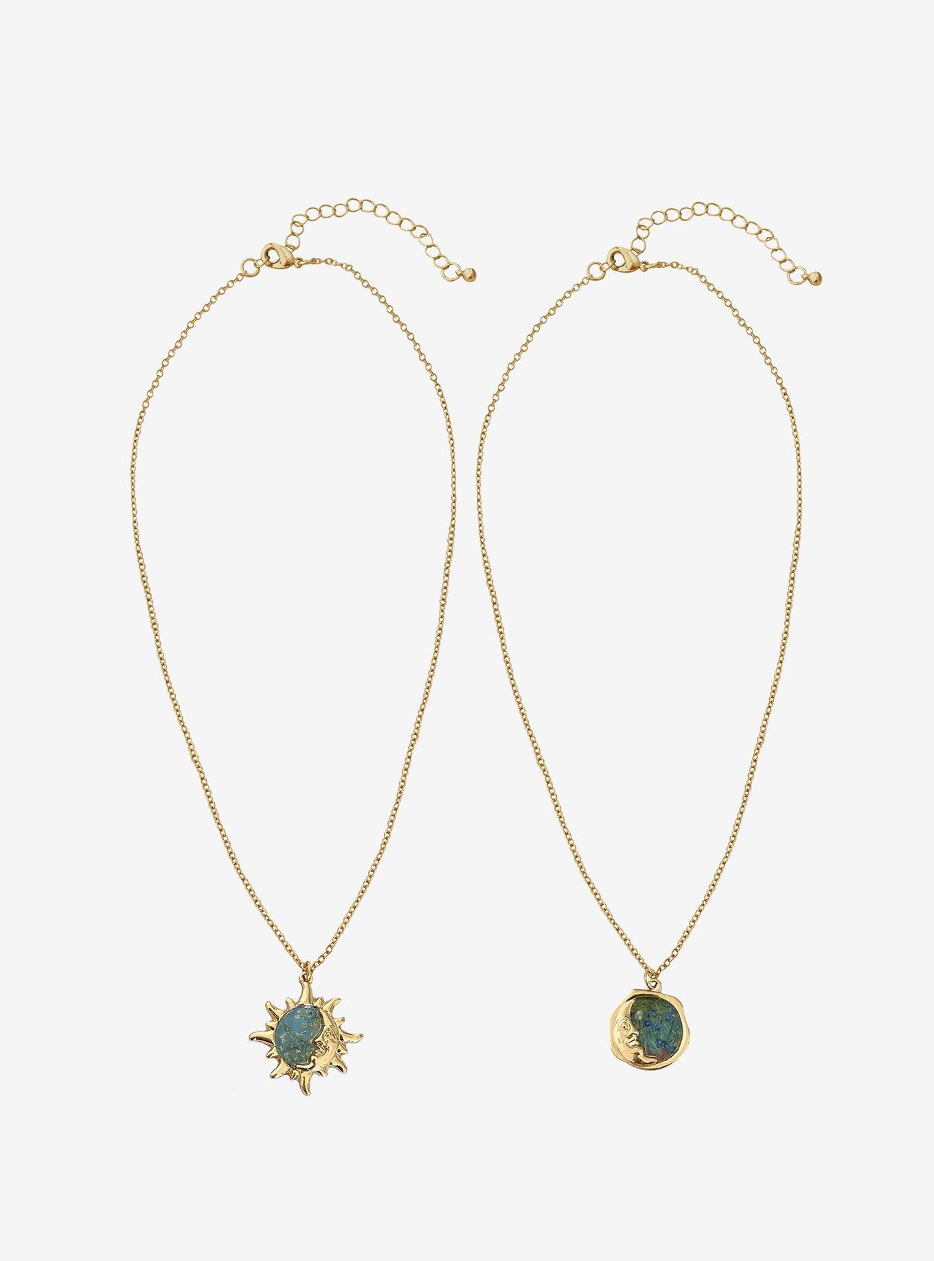 Thorn & Fable Celestial Van Gogh Best Friend Necklace Set, , hi-res