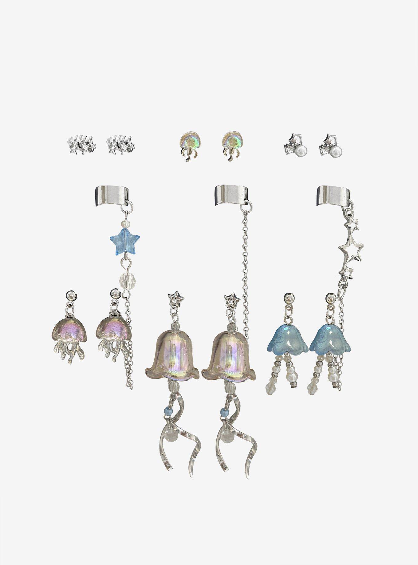 Sweet Society Jellyfish Cuff Earring Set, , hi-res