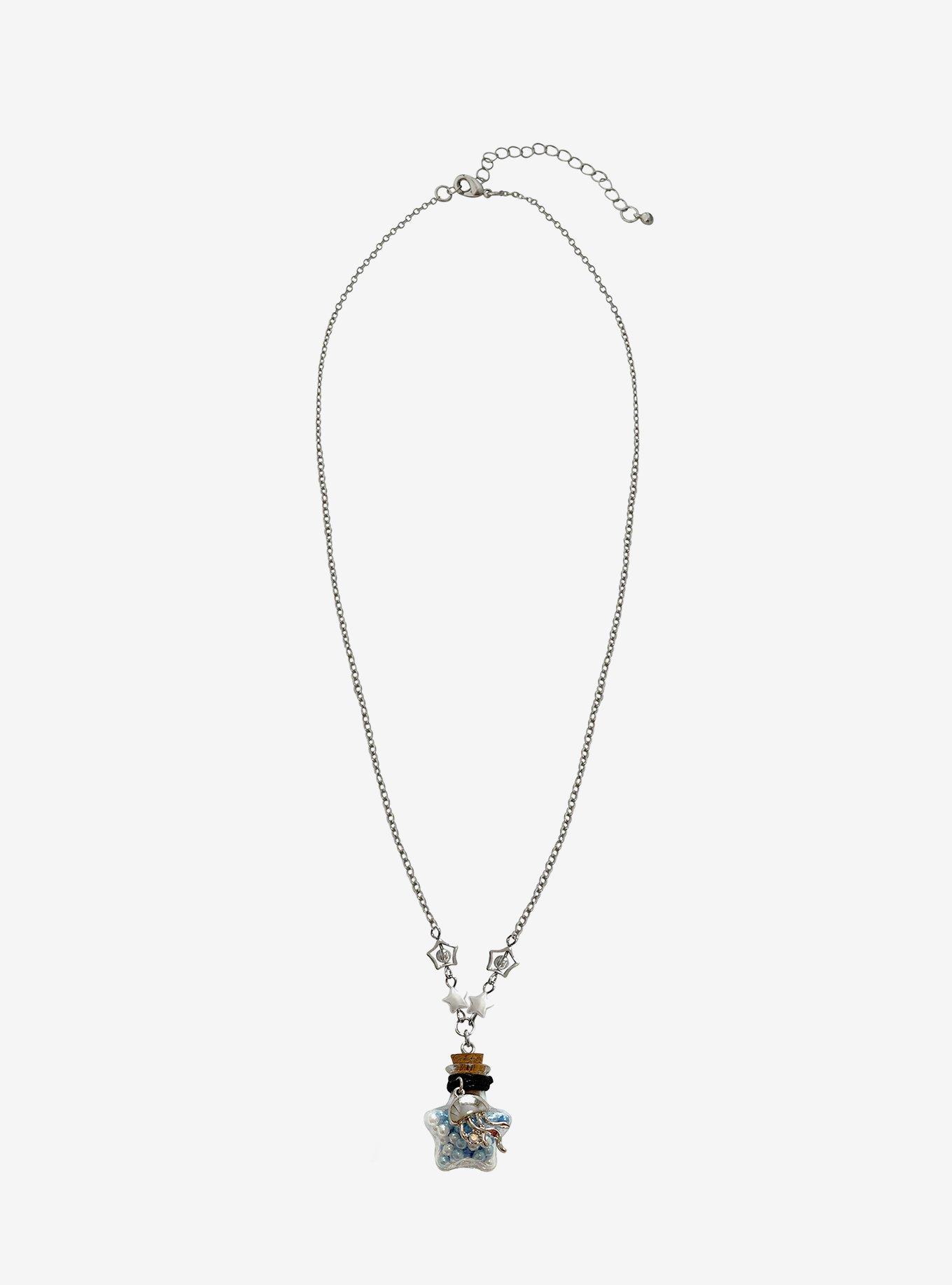 Sweet Society Jellyfish Star Bottle Necklace, , hi-res