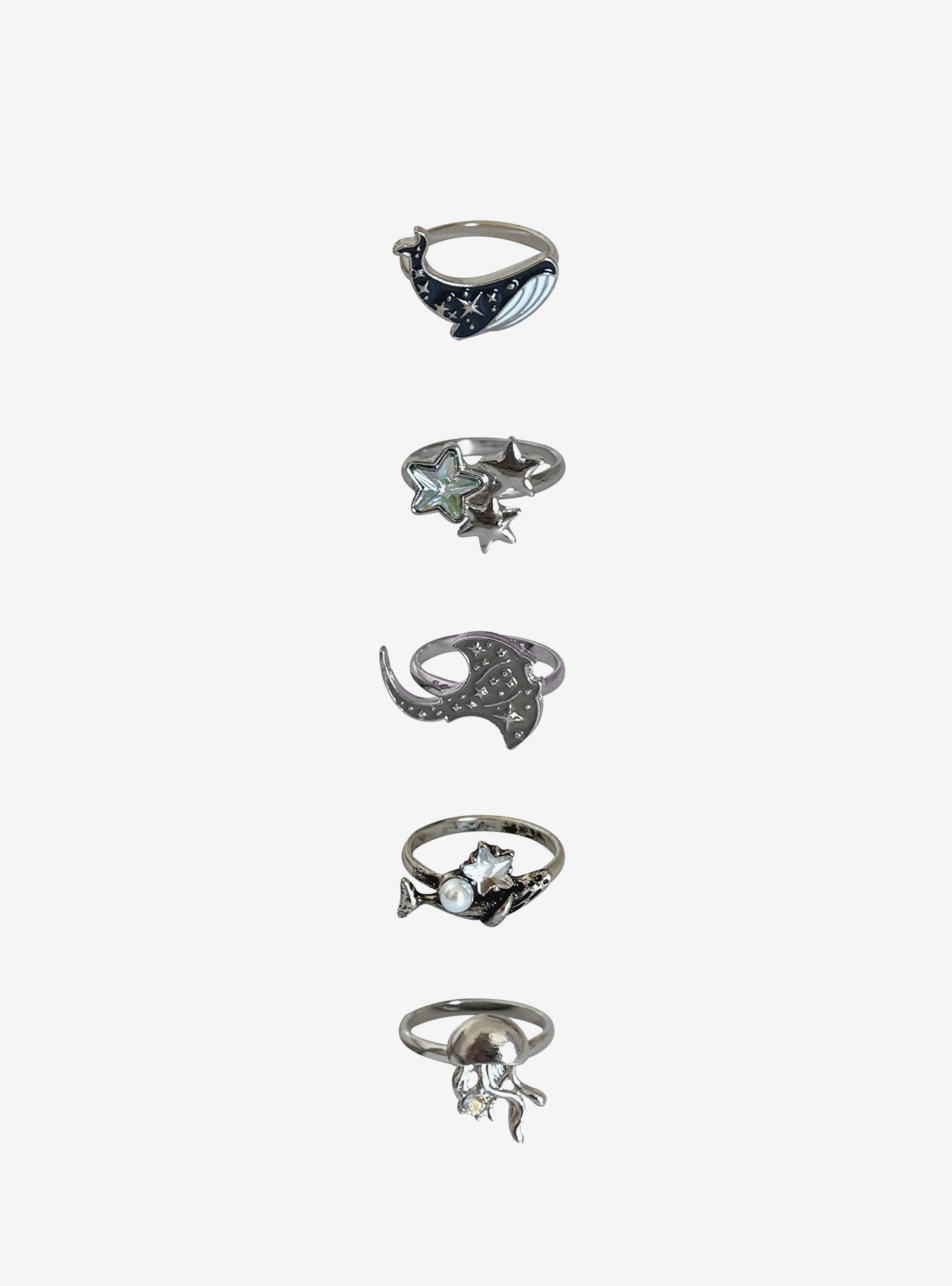 Sweet Society Celestial Sea Creature Ring Set, , hi-res