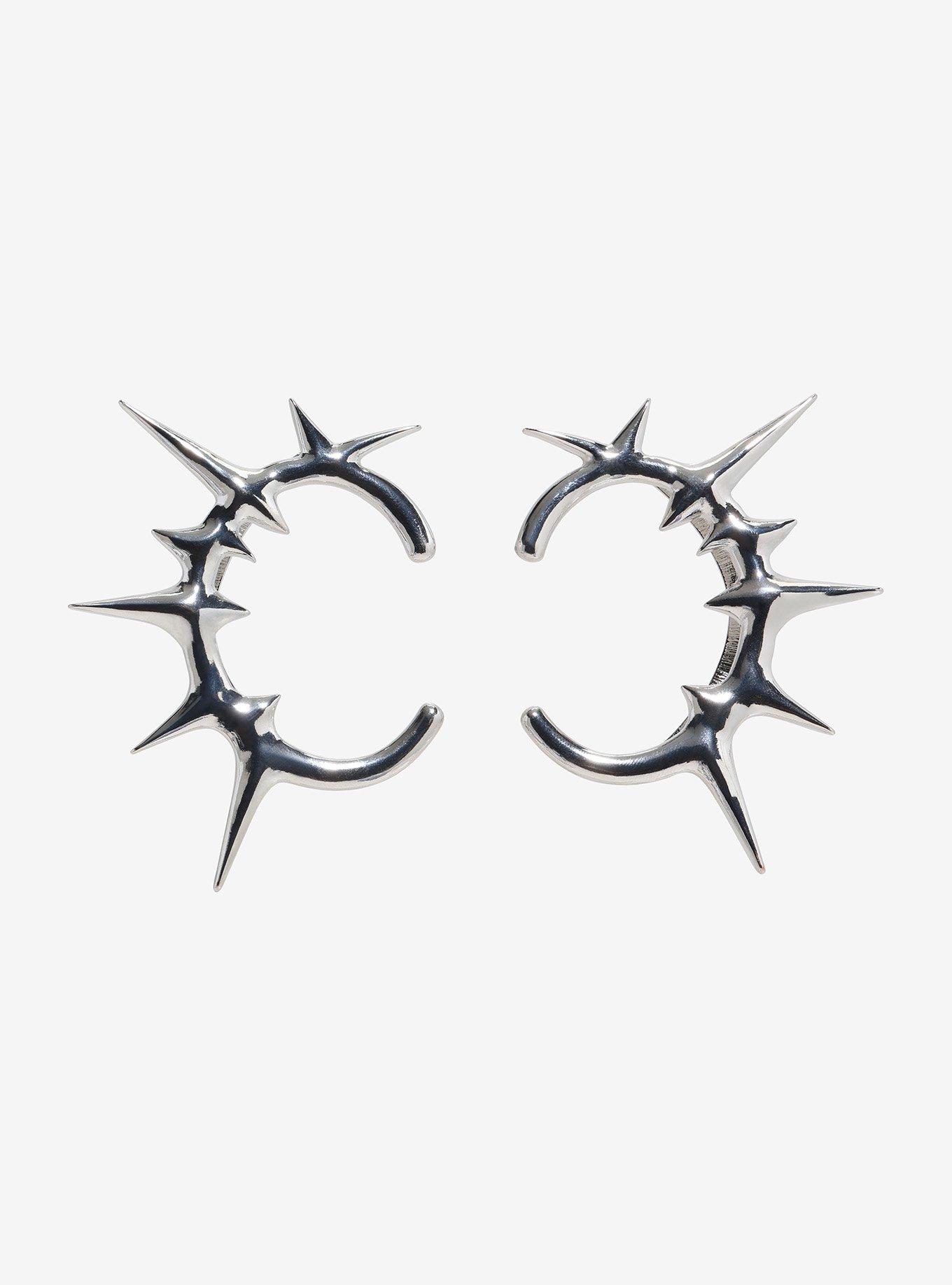 Social Collision Cyber Spike Ear Cuff Set, , hi-res