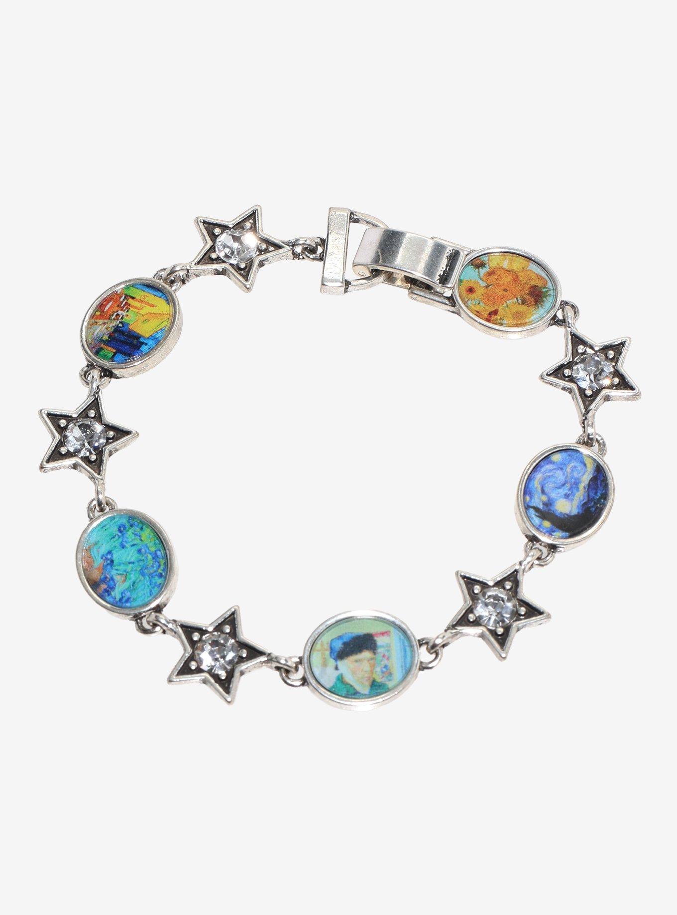 Thorn & Fable Vincent Van Gogh Art Star Charm Bracelet, , hi-res