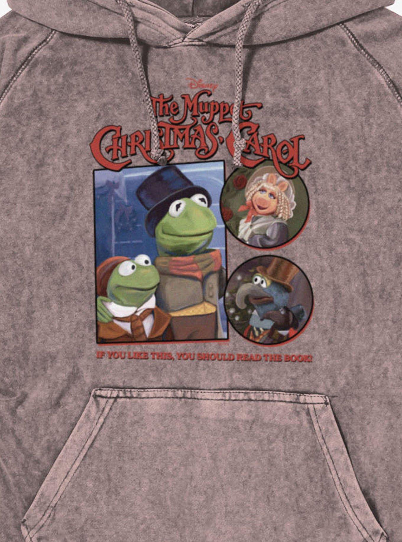 Disney The Muppets Christmas Carol Read The Book Mineral Wash Hoodie Hot Topic Exclusive, , hi-res