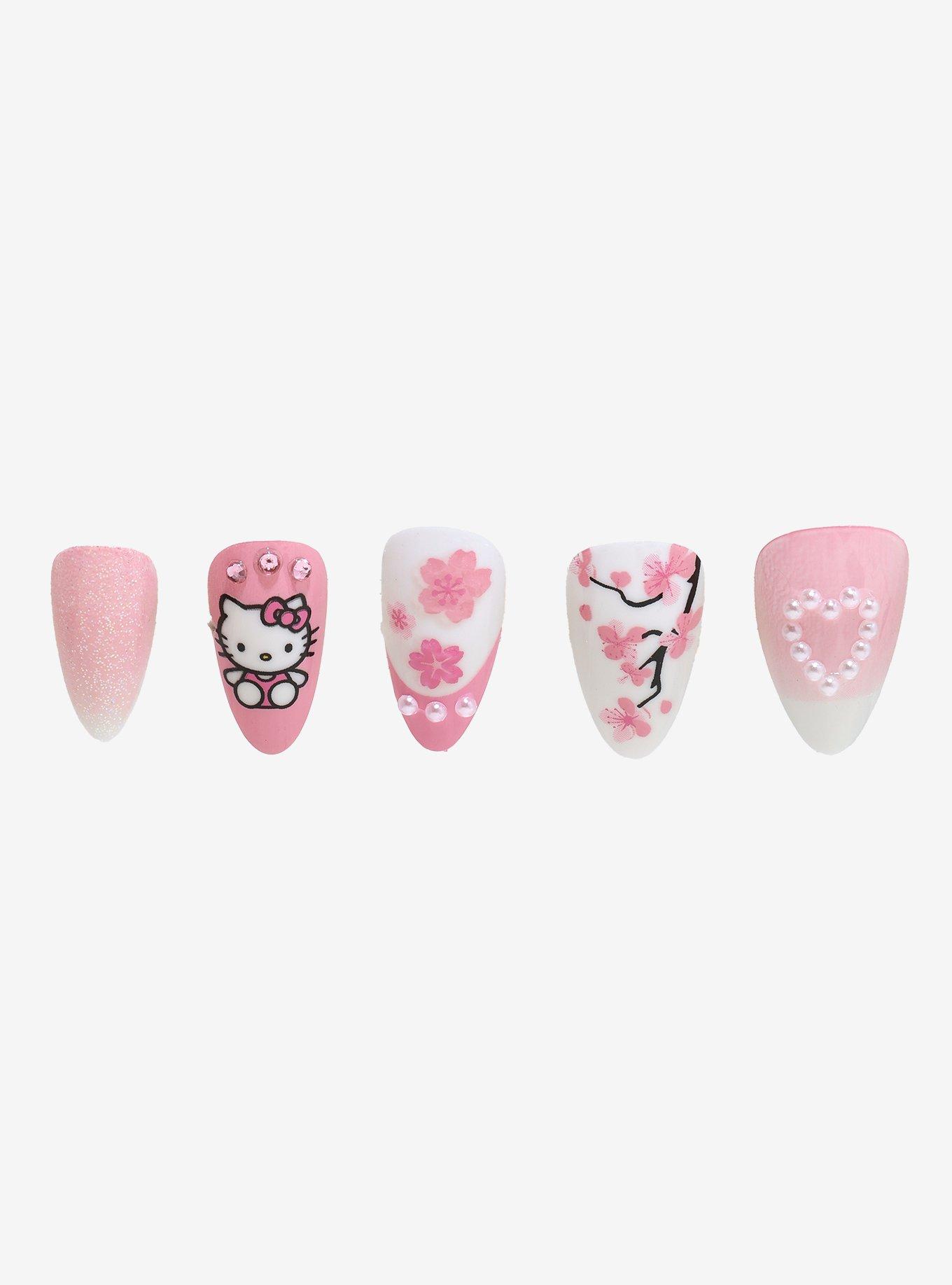 Hello Kitty Cherry Blossom Press-On Nail Set, , hi-res