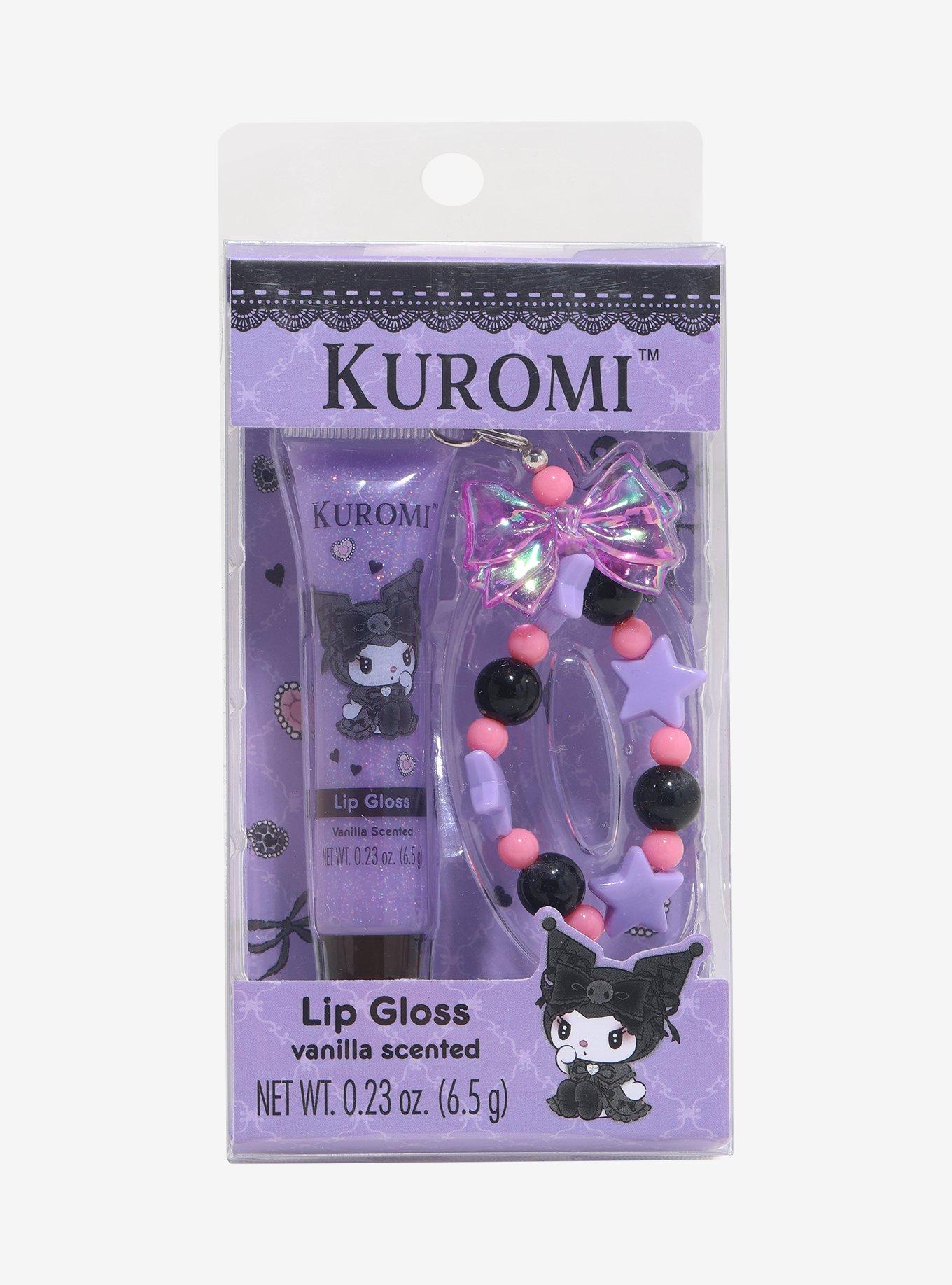 Kuromi Lip Gloss & Bracelet Set, , alternate