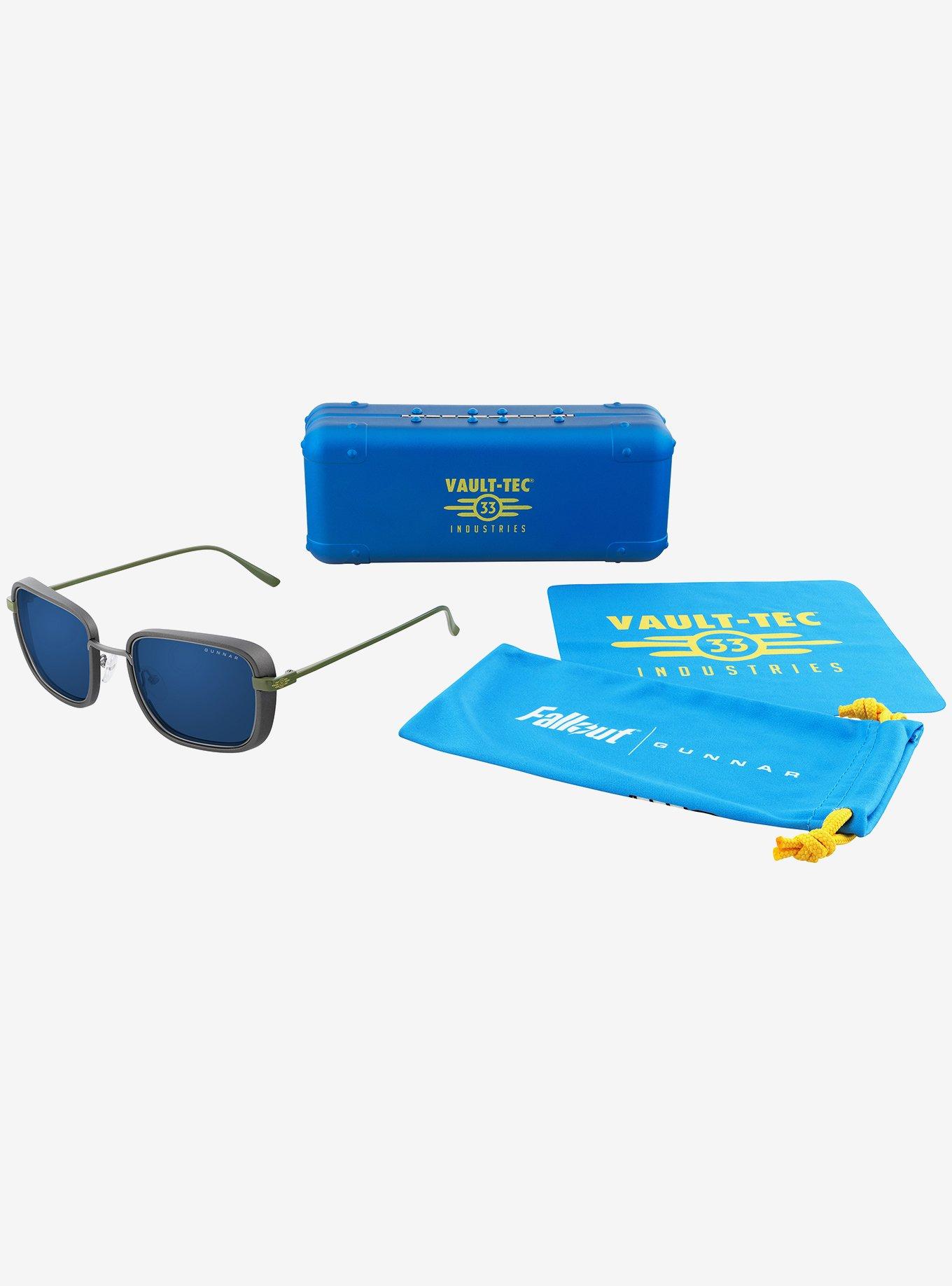 Fallout x GUNNAR Vault 33 Computer Sun Tint Blue Light Glasses, , alternate