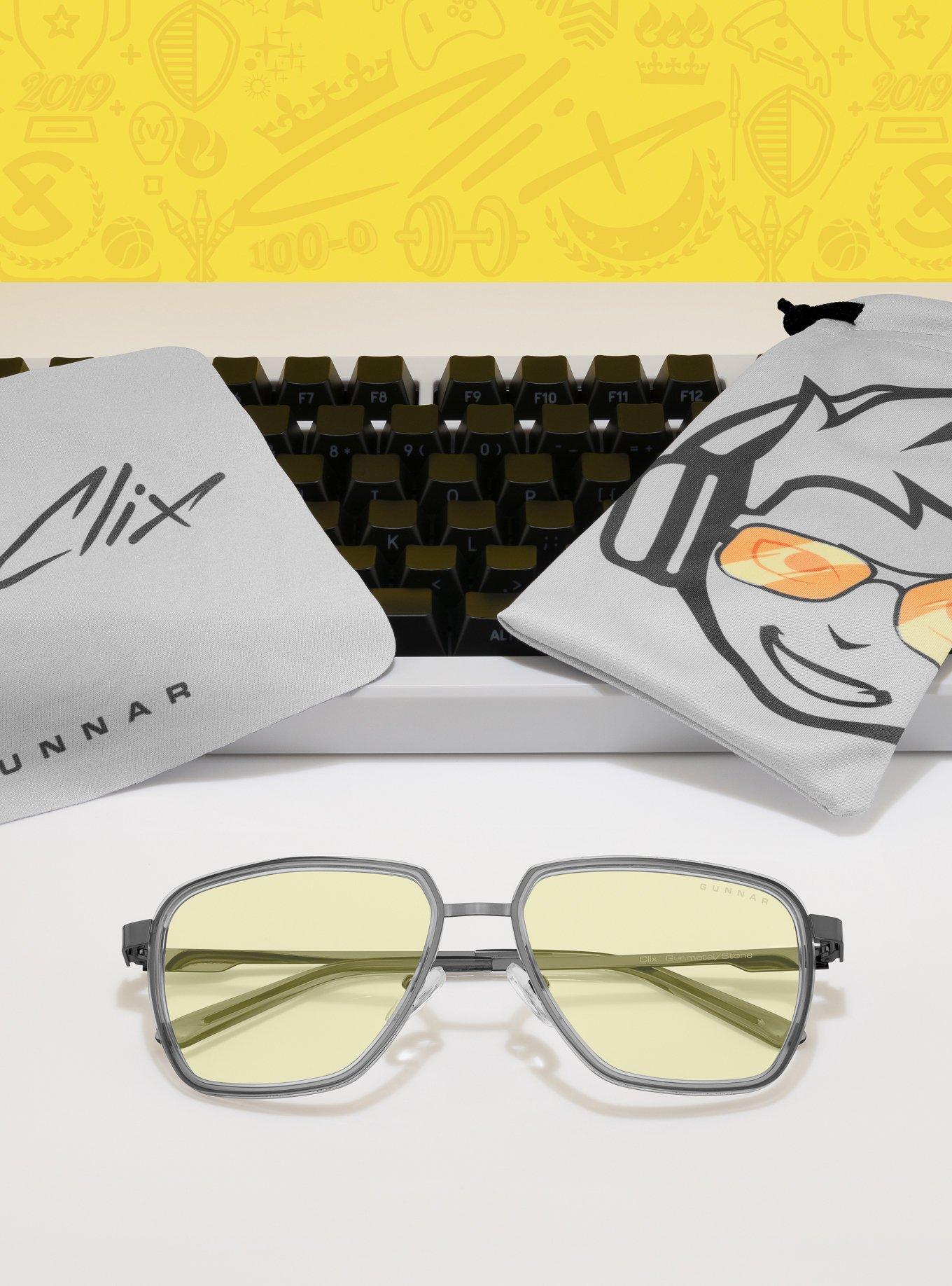Clix x GUNNAR Clix Fortnite Computer Amber Tint Blue Light Glasses, , alternate