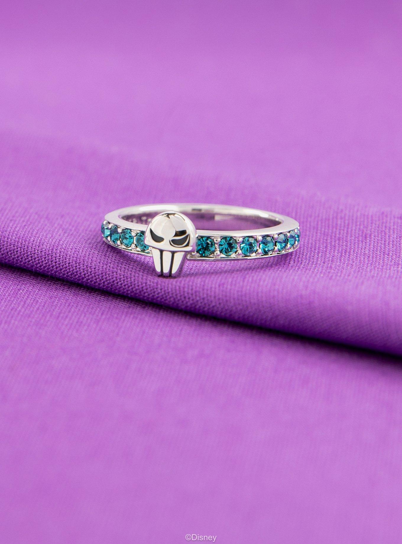 Disney X RockLove Disney Hercules Hades Iconic Villains Stacker Ring, BLUE, alternate