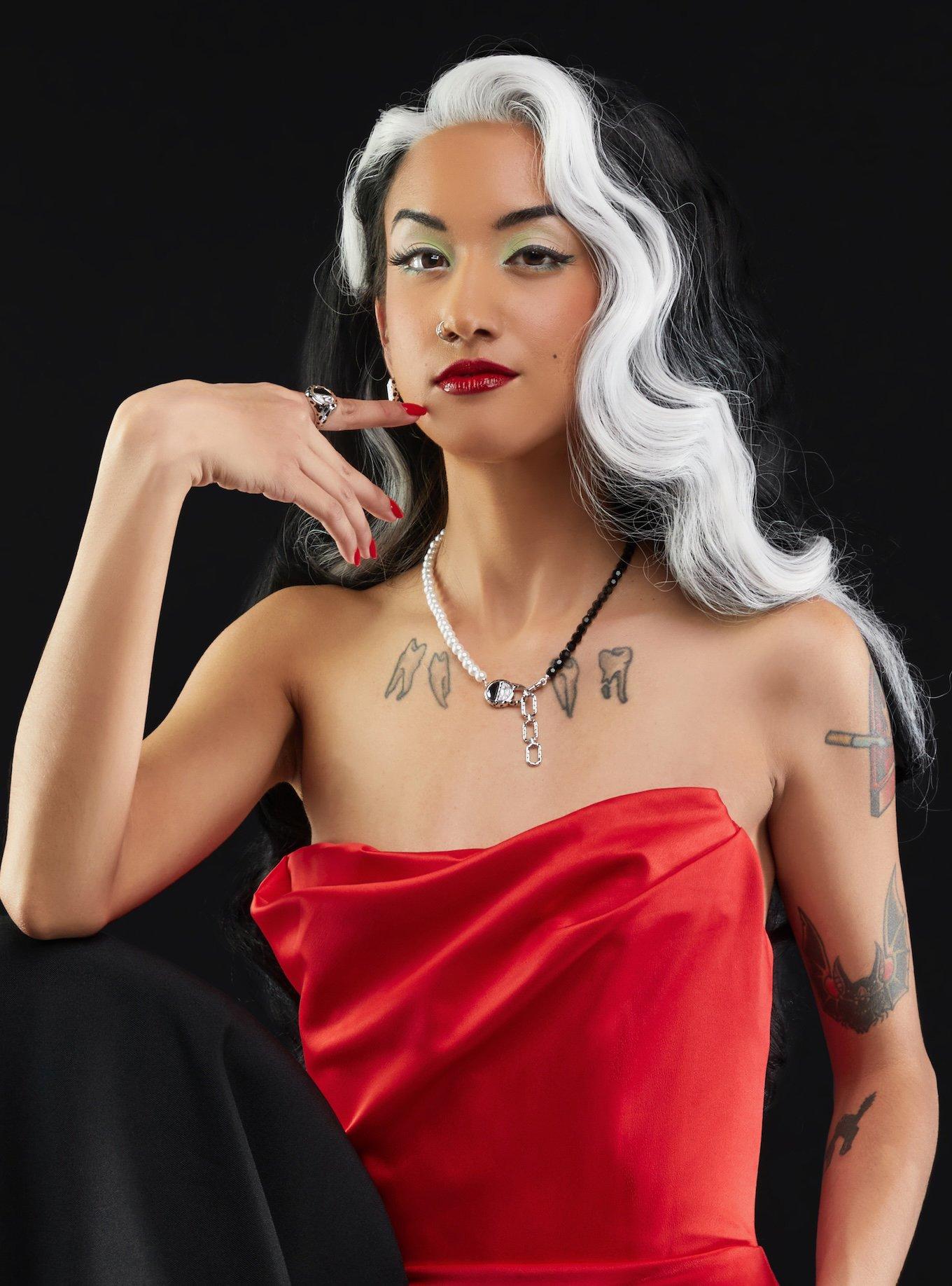 Disney X RockLove Disney Villains Cruella de Vil Chaos Necklace, , alternate