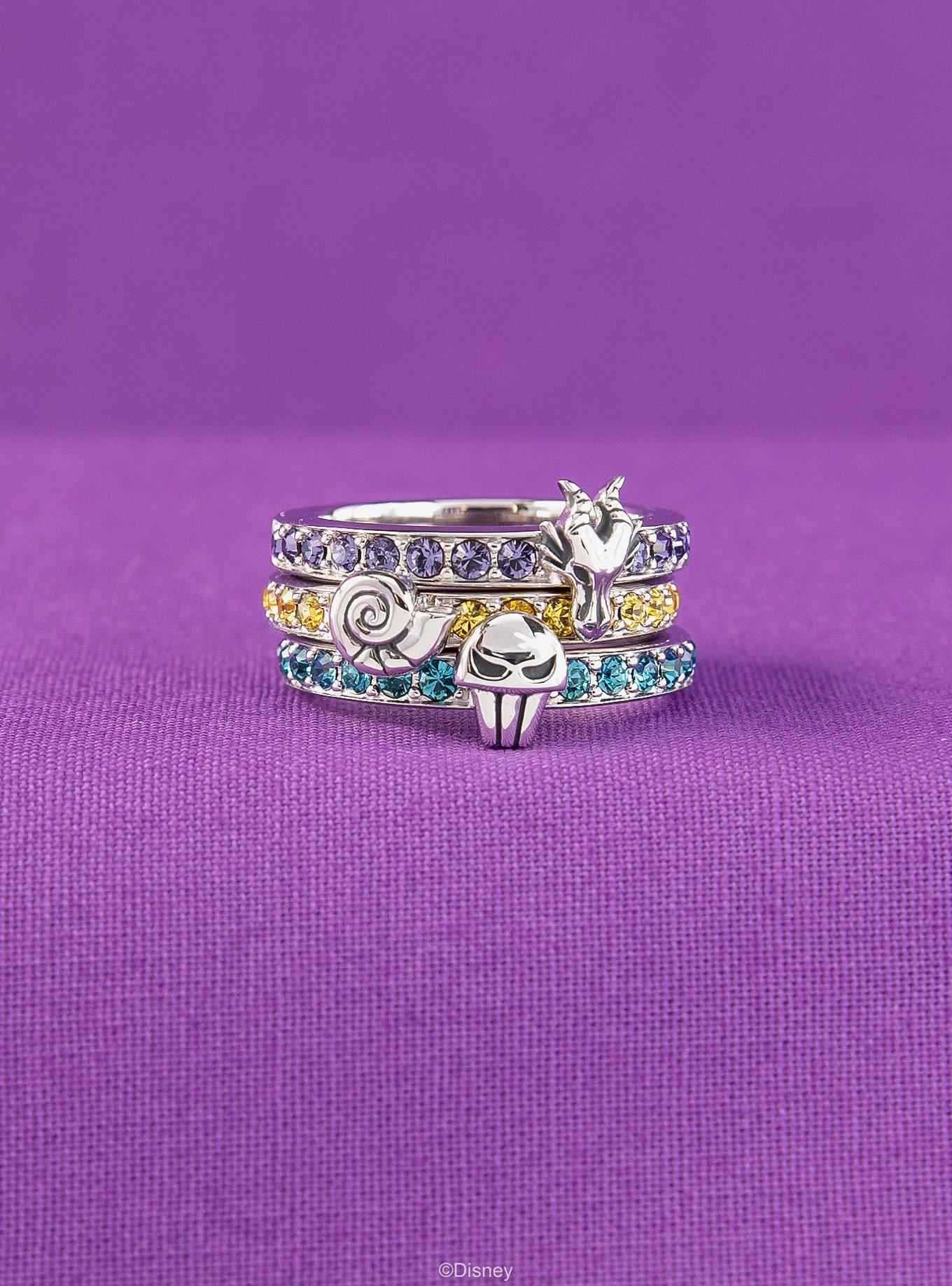 Disney X RockLove Sleeping Beauty Maleficent Iconic Villains Stacker Ring