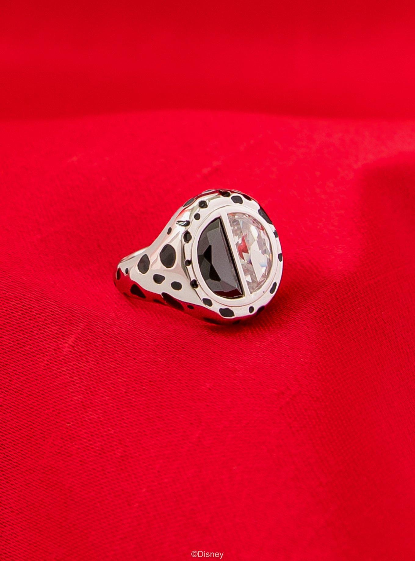 Disney X RockLove Disney Villains Cruella de Vil Chaos Ring, MULTI, alternate